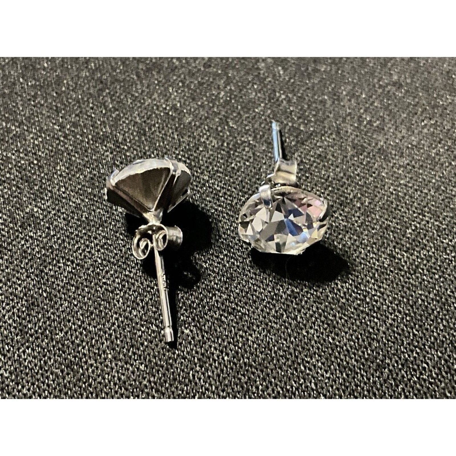 Other Vintage 925 Sterling Silver CZ Post Earrings Size ONE SIZE - 5 Thumbnail