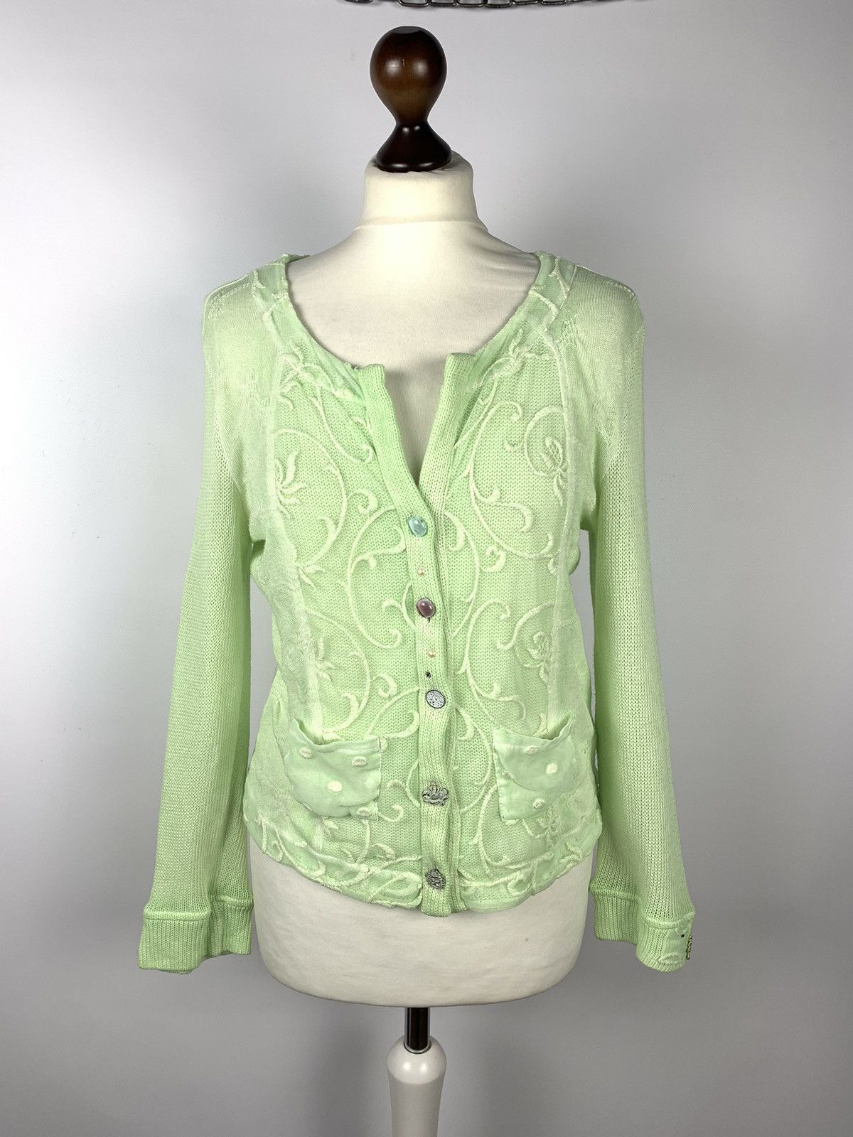 Elisa Cavaletti Elisa Cavaletti Club Ladies Cardigan Blouse Size Top Buttons Size M / US 6-8 / IT 42-44 - 1 Thumbnail