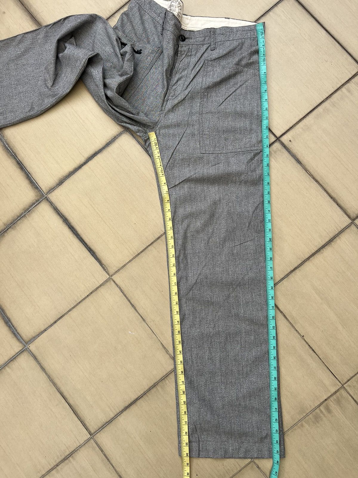 Japanese Brand Glad Hand Gangsterville Salt & Pepper Fatigue Trouser Pant Size US 36 / EU 52 - 5 Thumbnail