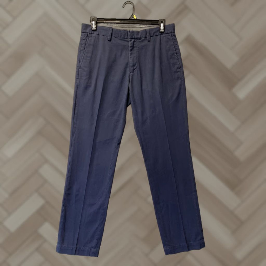 J.Crew VINTAGE J. Crew Men's Chino Pants Slim Fit Cotton Navy 90s Casual Dress Mens 33x32 Size US 33 - 1 Thumbnail