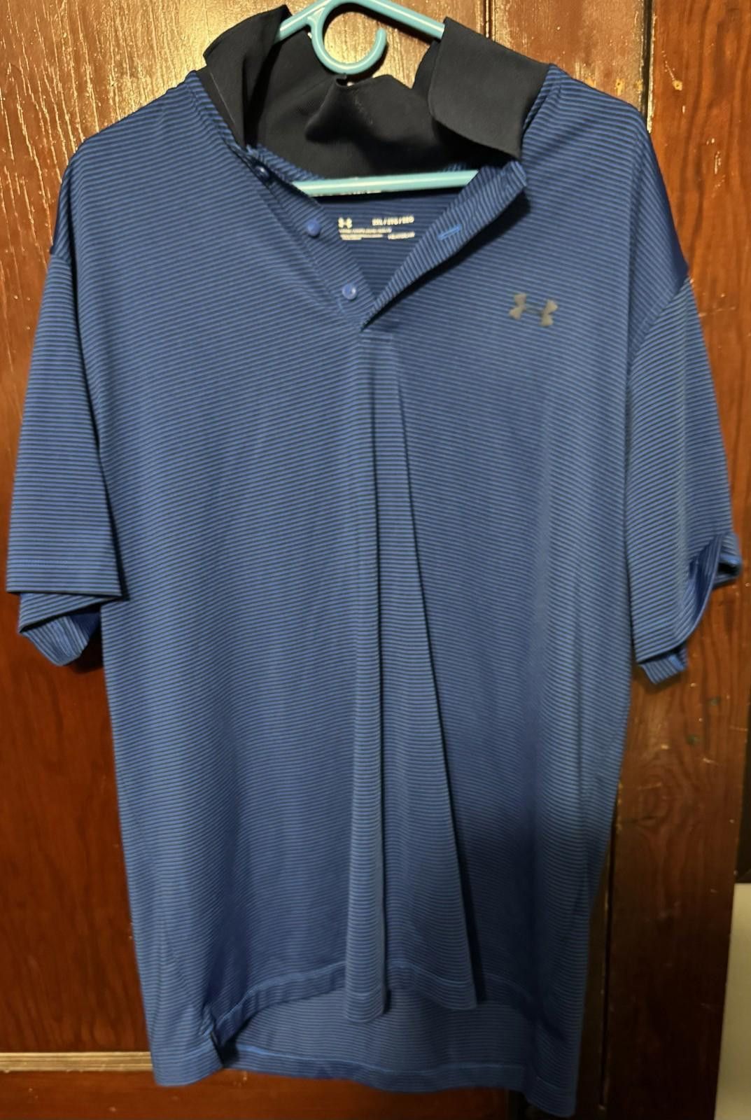 Under Armour Under Armour Golf Polo Shirt Blue Striped Men's Size XXL Size ONE SIZE - 1 Thumbnail