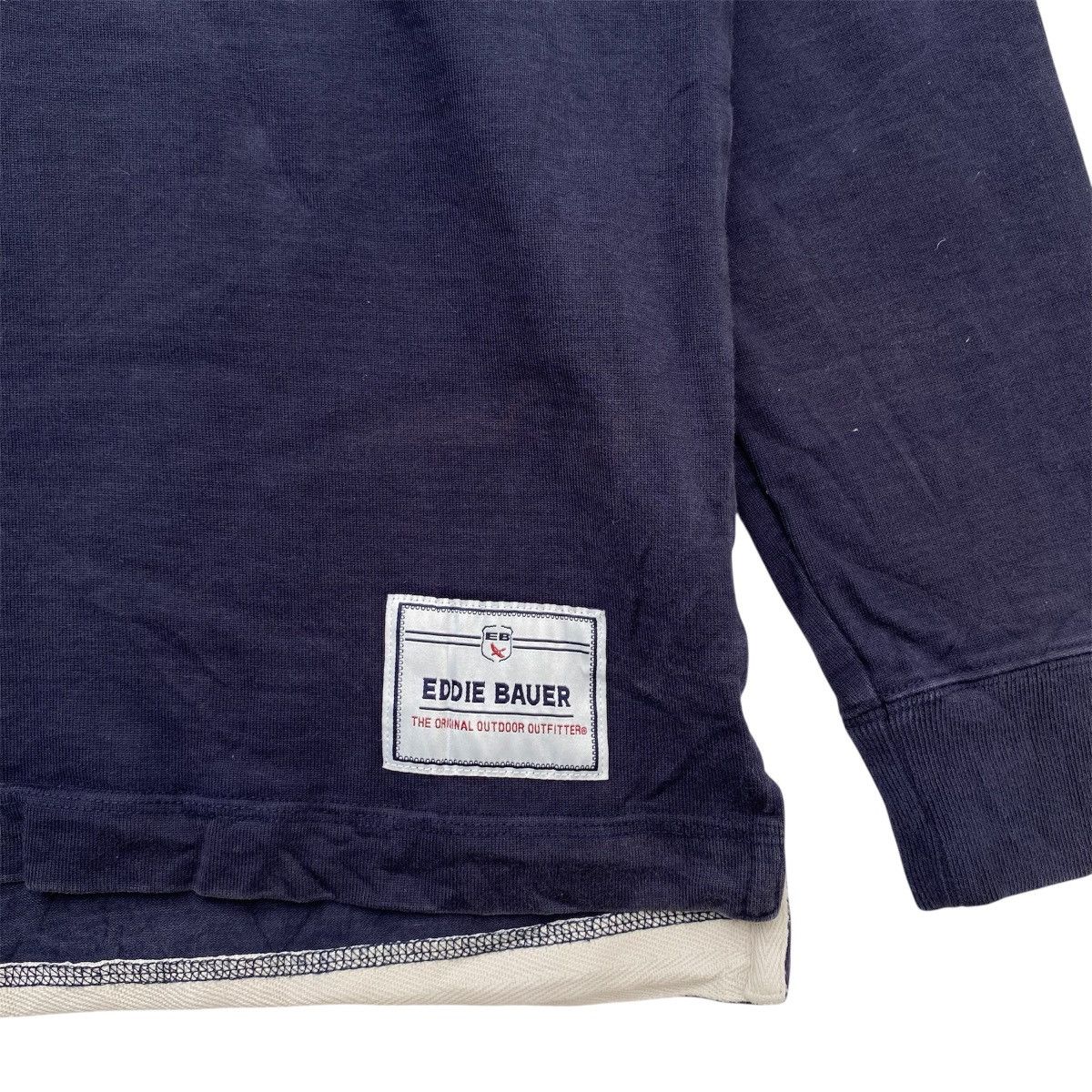 Eddie Bauer Vintage 90s Eddie Bauer Rugby Polo Shirt | 20 Spell Out | L Size US L / EU 52-54 / 3 - 5 Thumbnail