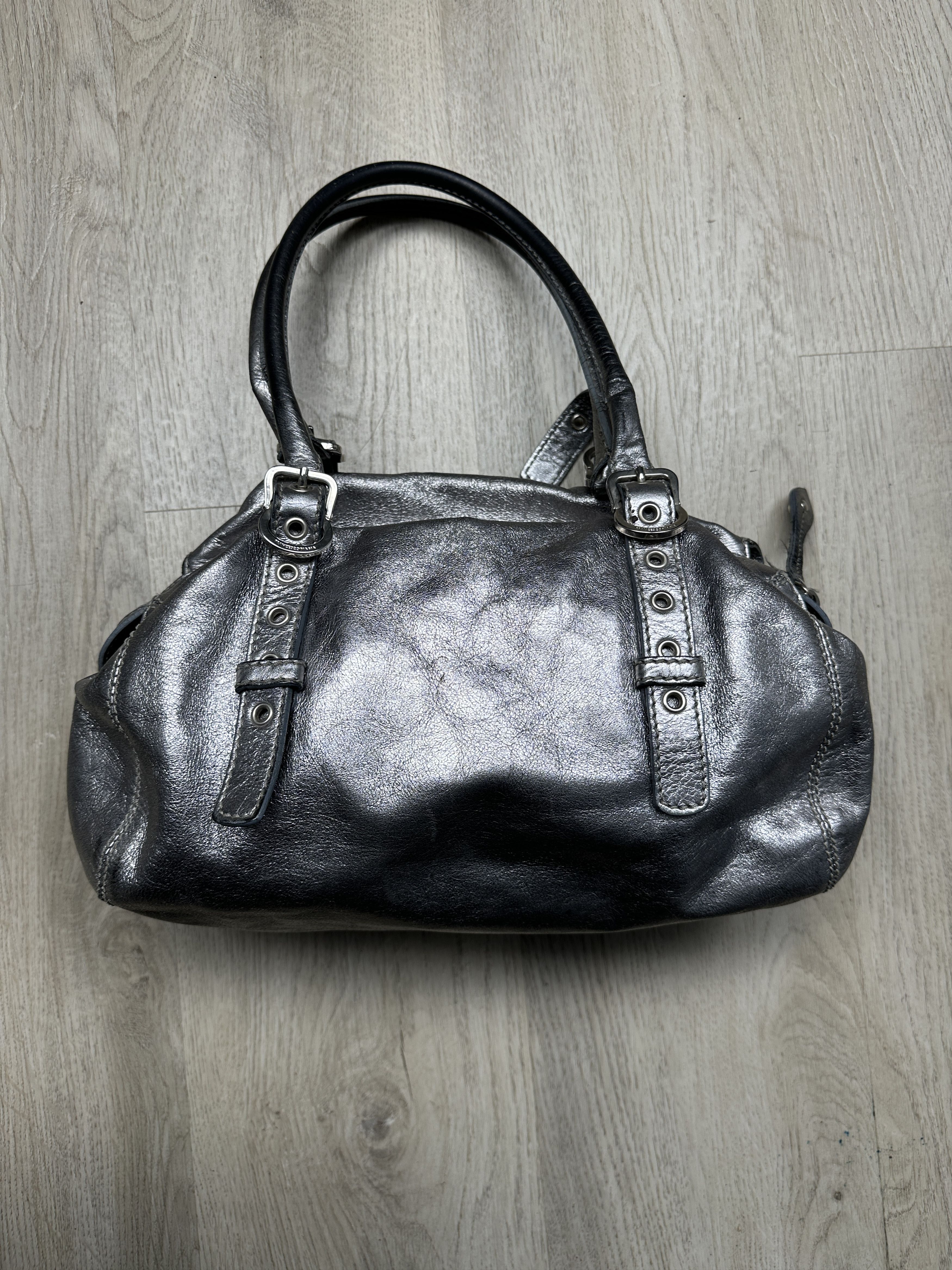Other Francesco Biasia Handbag Shoulder Bag Leather Silver Size ONE SIZE - 5 Thumbnail