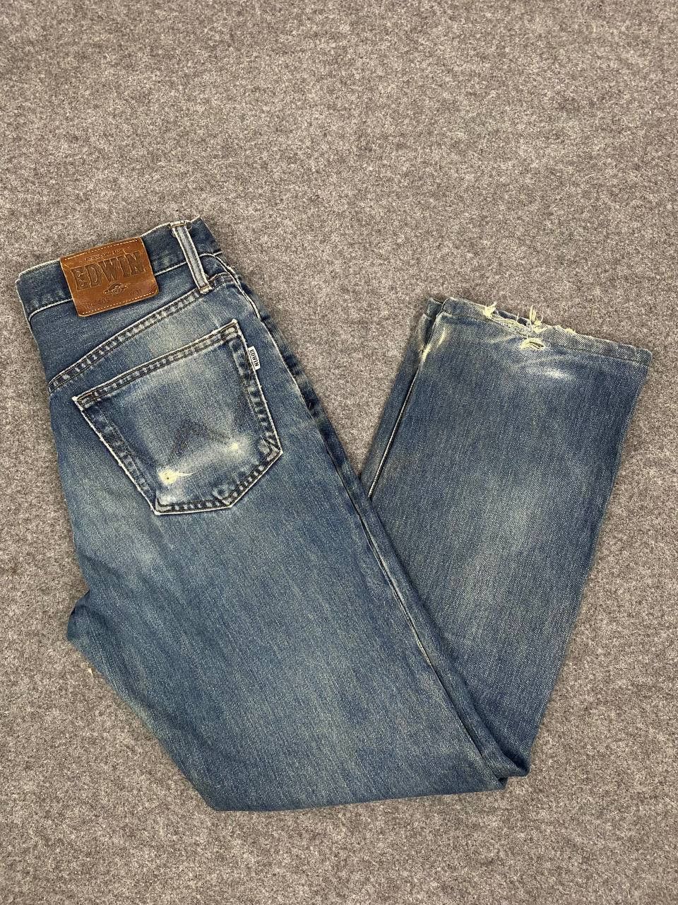 Edwin vintage edwin distressed denim nice design Size US 32 / EU 48 - 2 Thumbnail