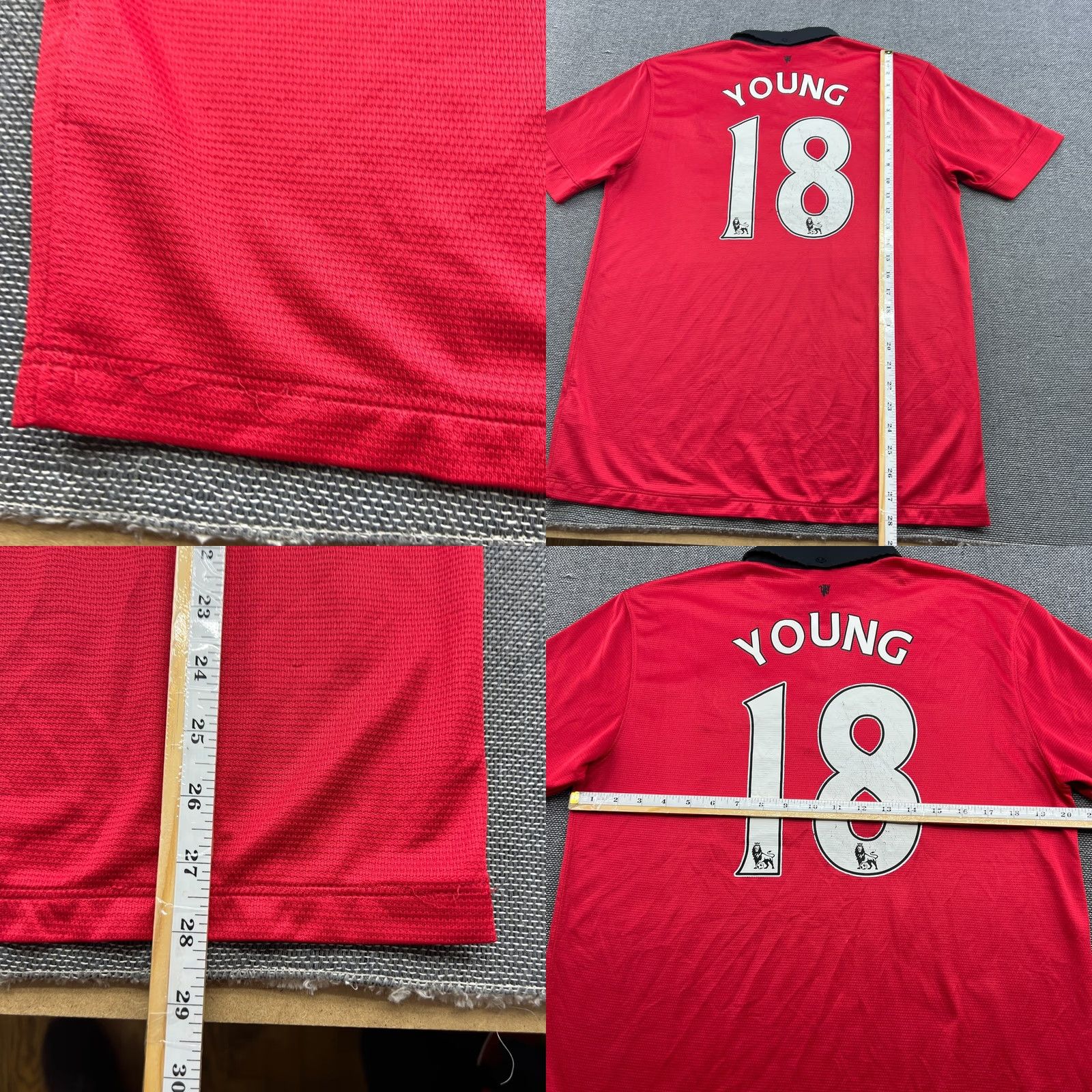 Nike Nike Manchester United Ashley Young 2013 2014 Home Jersey Football Mens L Red Jersey Mens Shirts Size US L / EU 52-54 / 3 - 9 Thumbnail