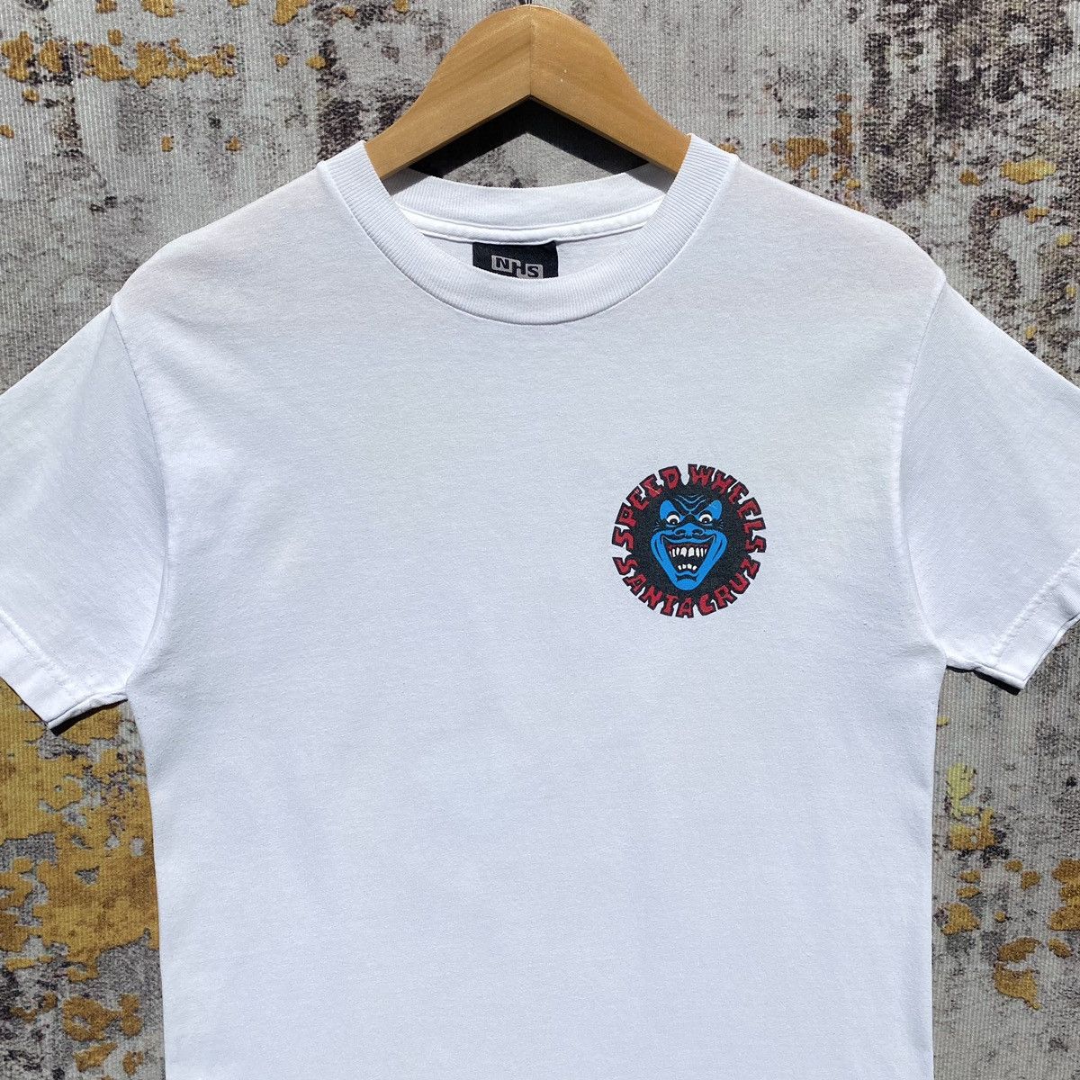 Santa Cruz Skateboards Vintage Santa Cruz Speed Wheels Tee Backhit Santa Cruz Skate Size US S / EU 44-46 / 1 - 7 Thumbnail