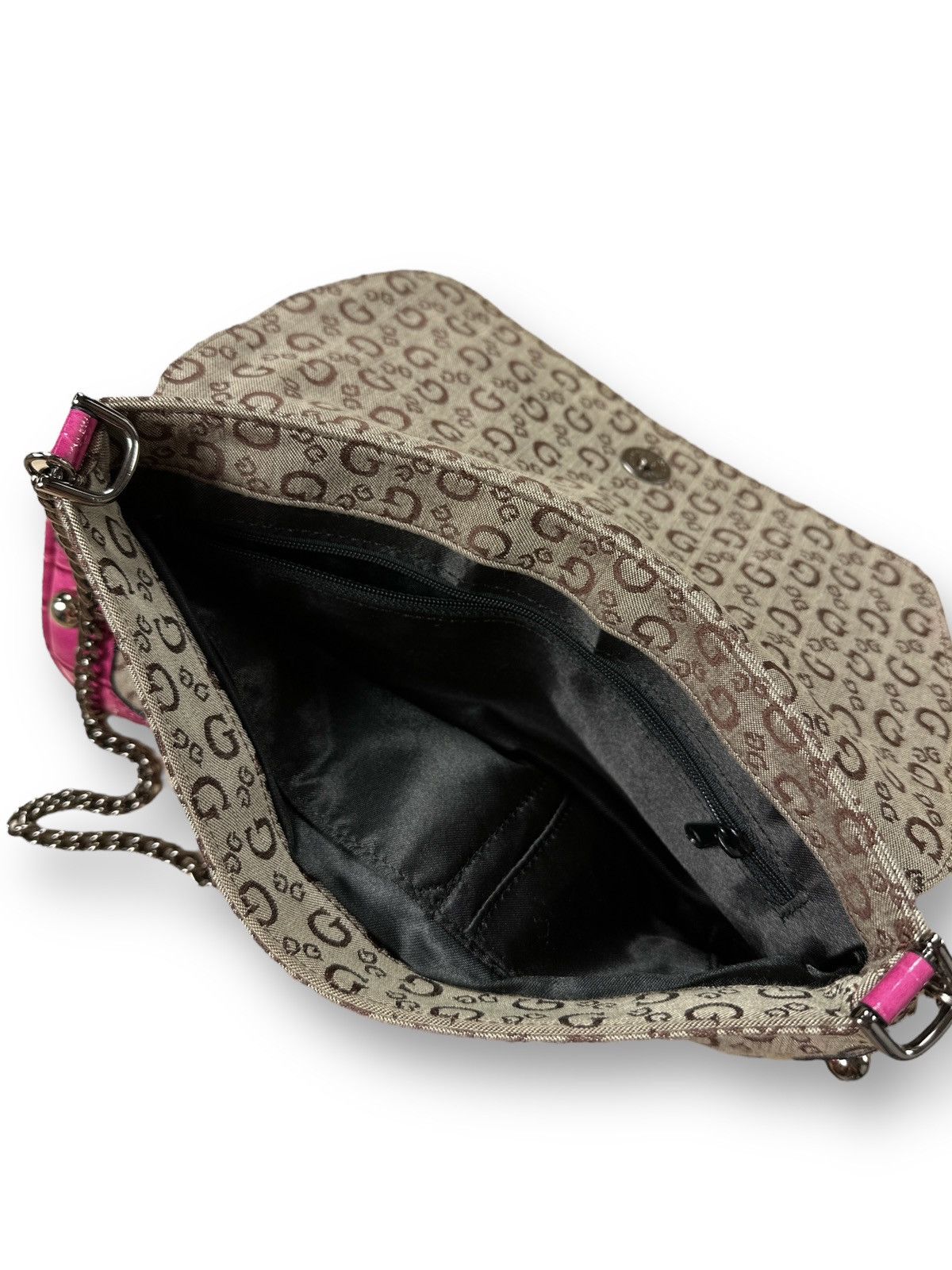 Guess Vintage Y2K Guess Monogram Retro Avant Garde Shoulder Bag Size ONE SIZE - 12 Thumbnail