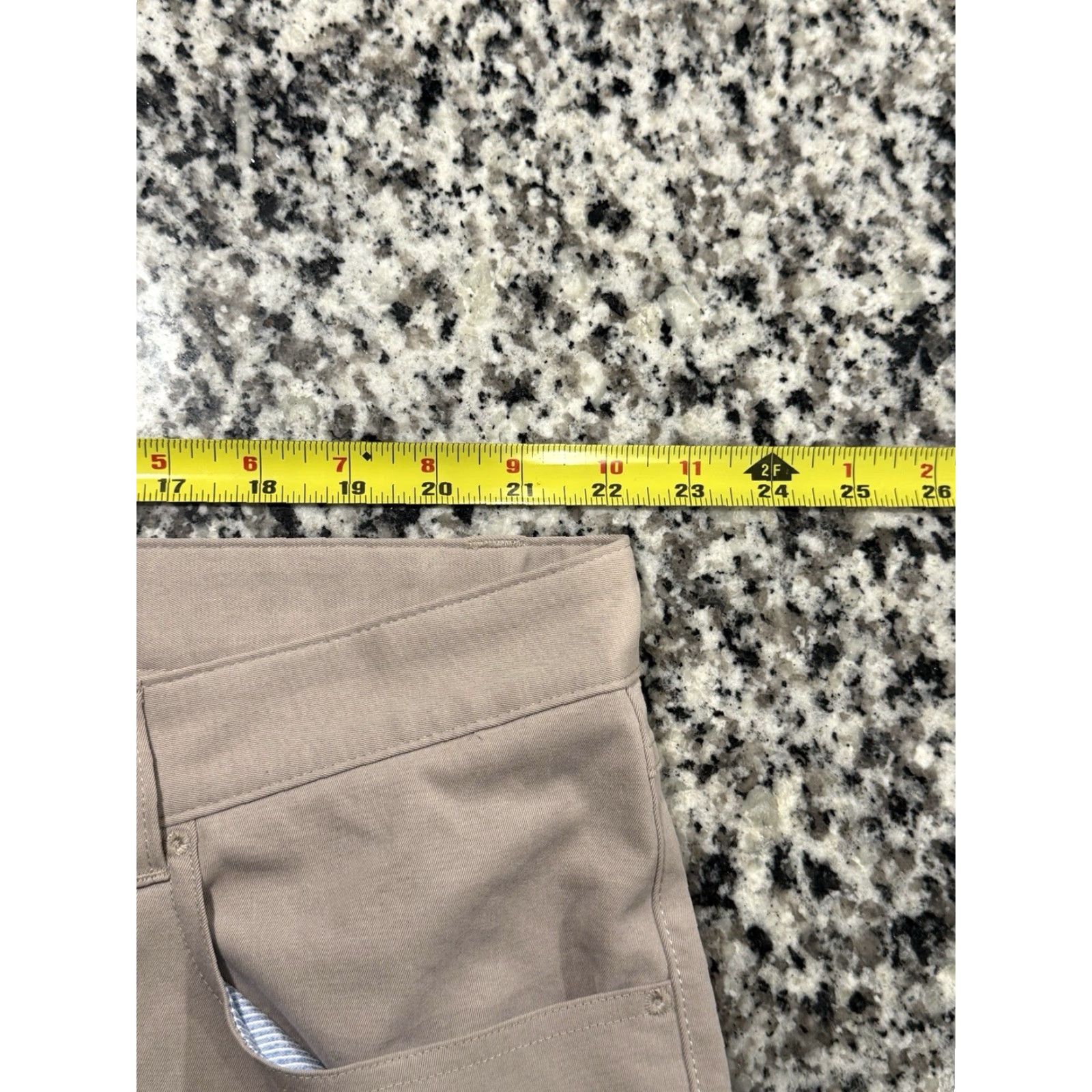Peter Millar Peter Millar Pants Mens 44x33.5 Khaki Chino Flat Front Straight Leg Modern Lightweight Quick Dry Moisture Wicking Casual Workwear Golf Preppy Mens Size US 44 / EU 60 - 3 Thumbnail