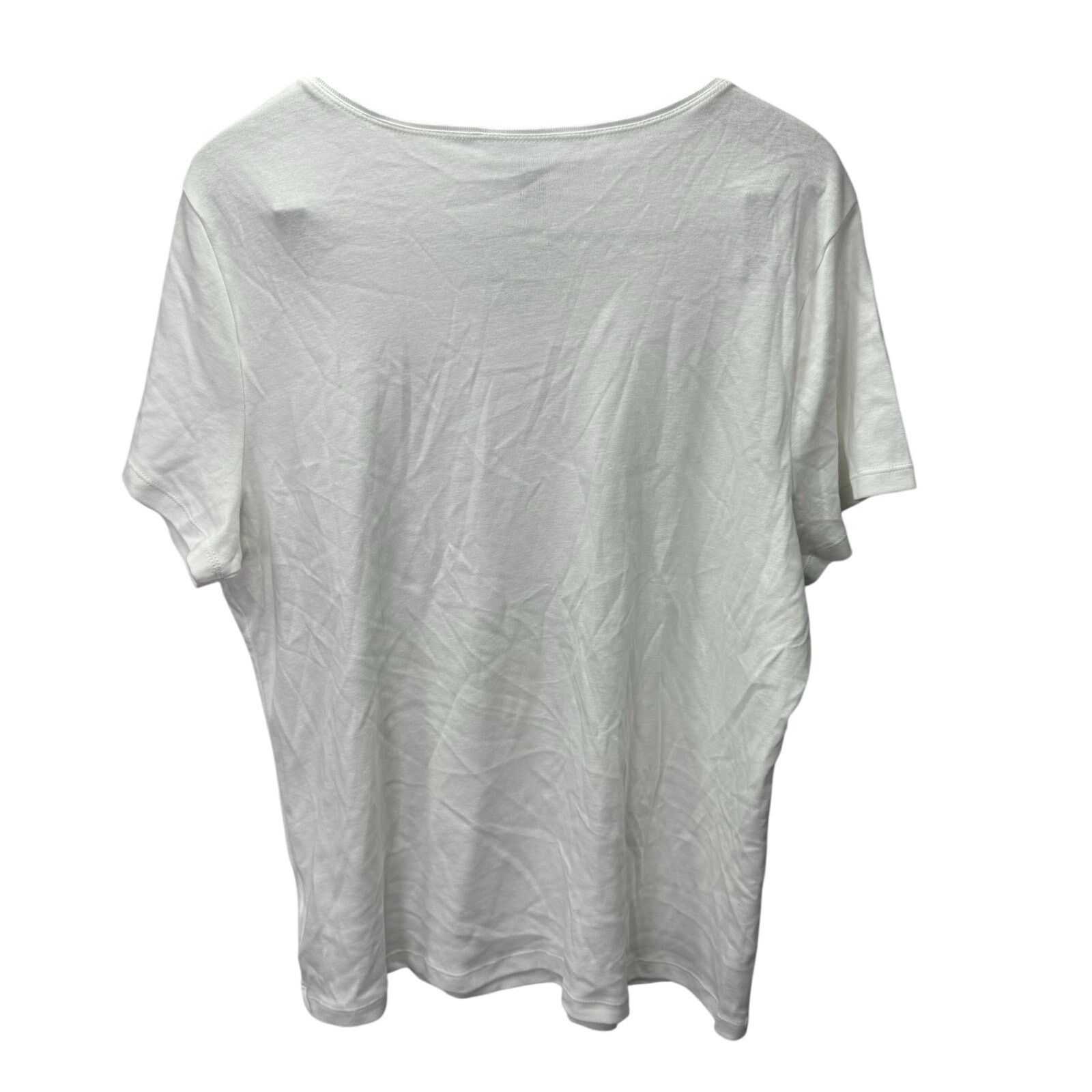 Macys Macy's Karen Scott Blouse Top sz XXL Cotton NEW # G721 Size XXL / US 16-18 / IT 52-54 - 2 Thumbnail