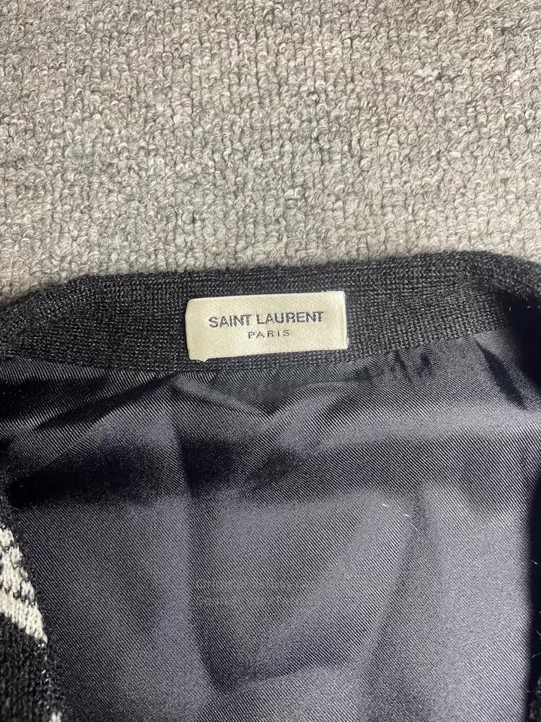 Saint Laurent Paris Revolver Wool Cardigan