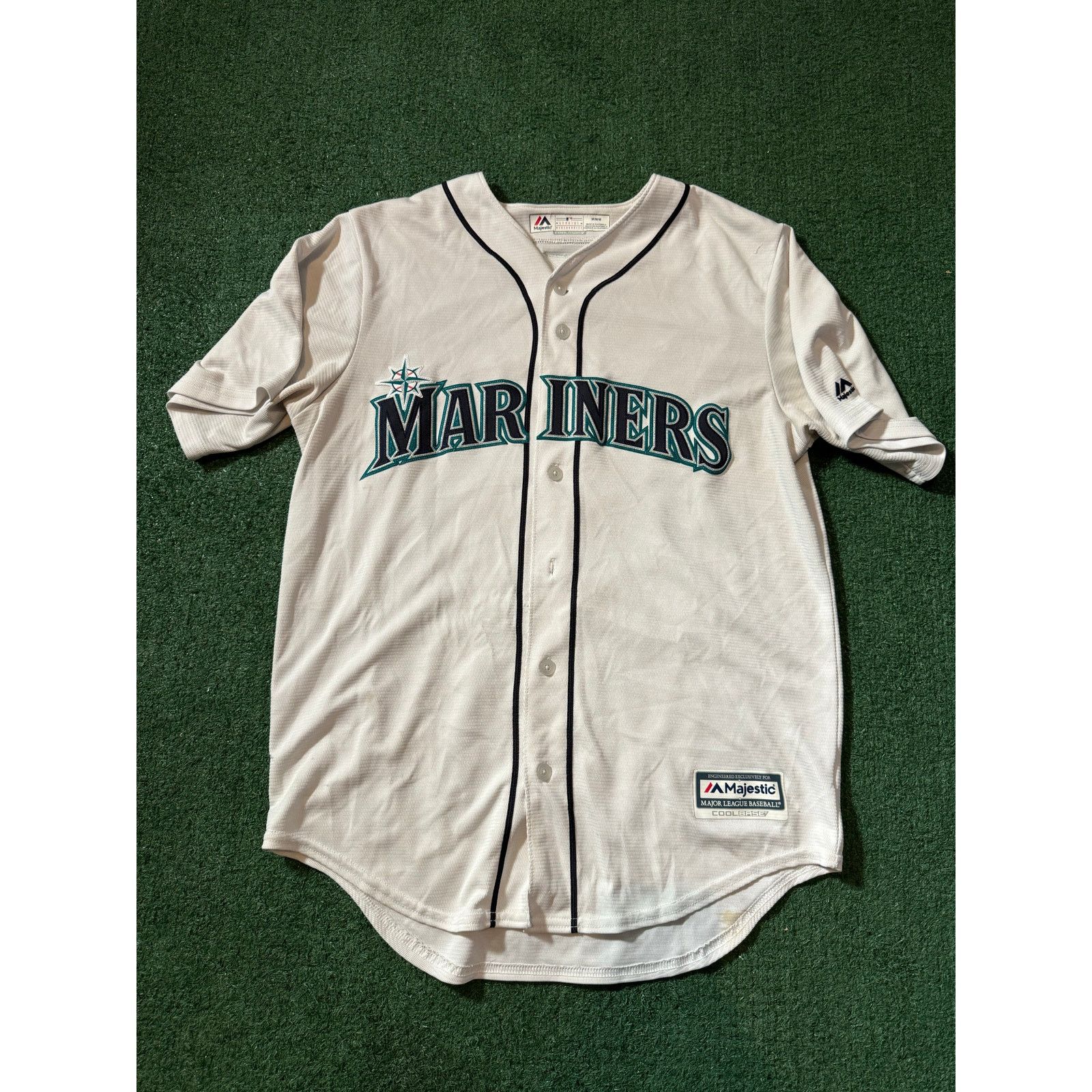 Seattle Mariners Felix Hernandez Home Jersey Sz M White