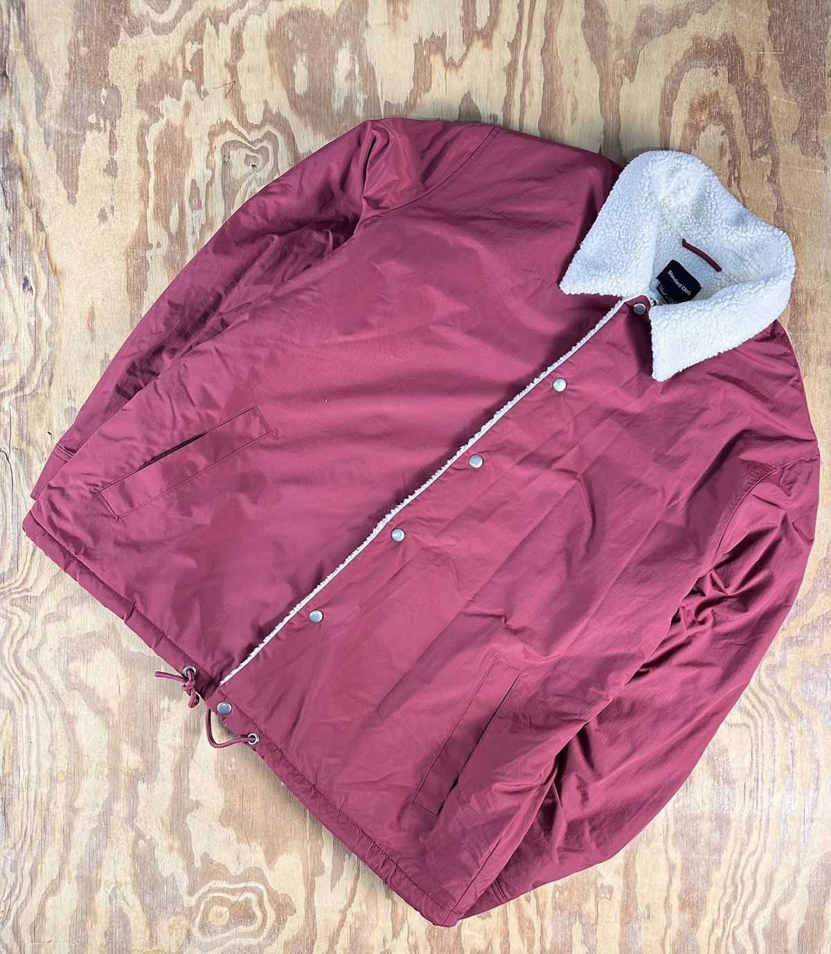 Standard Cloth Urban Outfitters burgundy Standard Cloth Fleece jacket. Size US XL / EU 56 / 4 - 1 Thumbnail