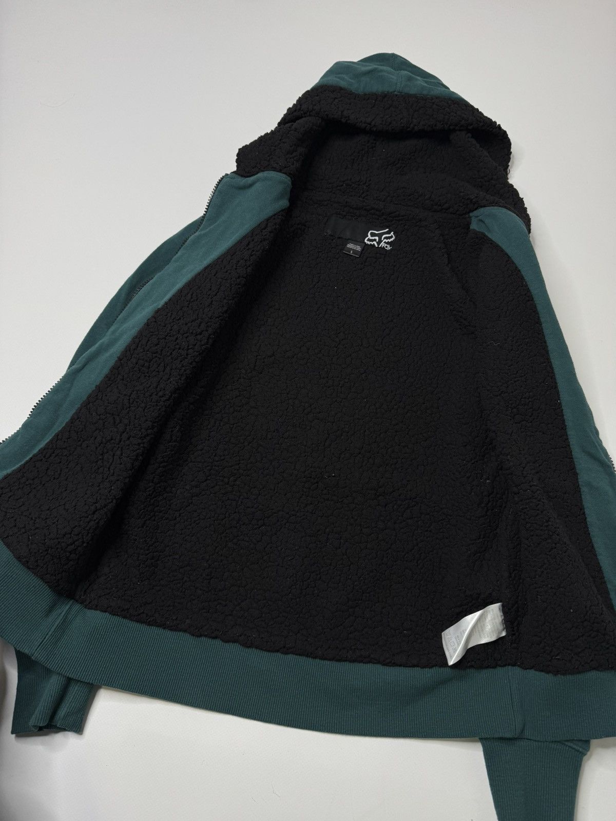 Fox Racing Vintage Fox Racing sherpa zip up hoodie swag avant garde 00s Size S / US 4 / IT 40 - 5 Thumbnail