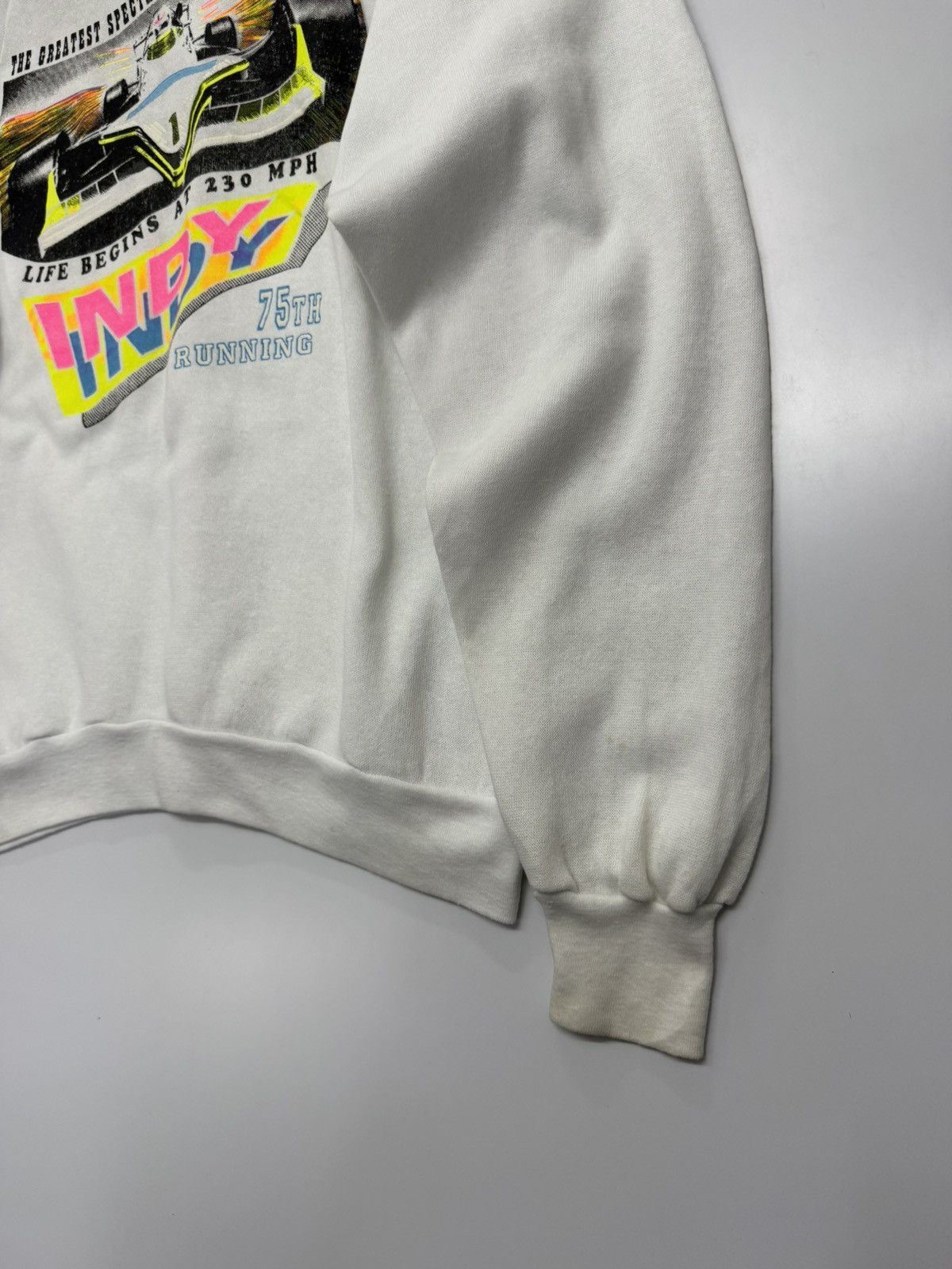 Vintage 🔥 90s Indy 75th Running Hoodie Double Hit Graphic Motorsport Size US M / EU 48-50 / 2 - 15 Thumbnail