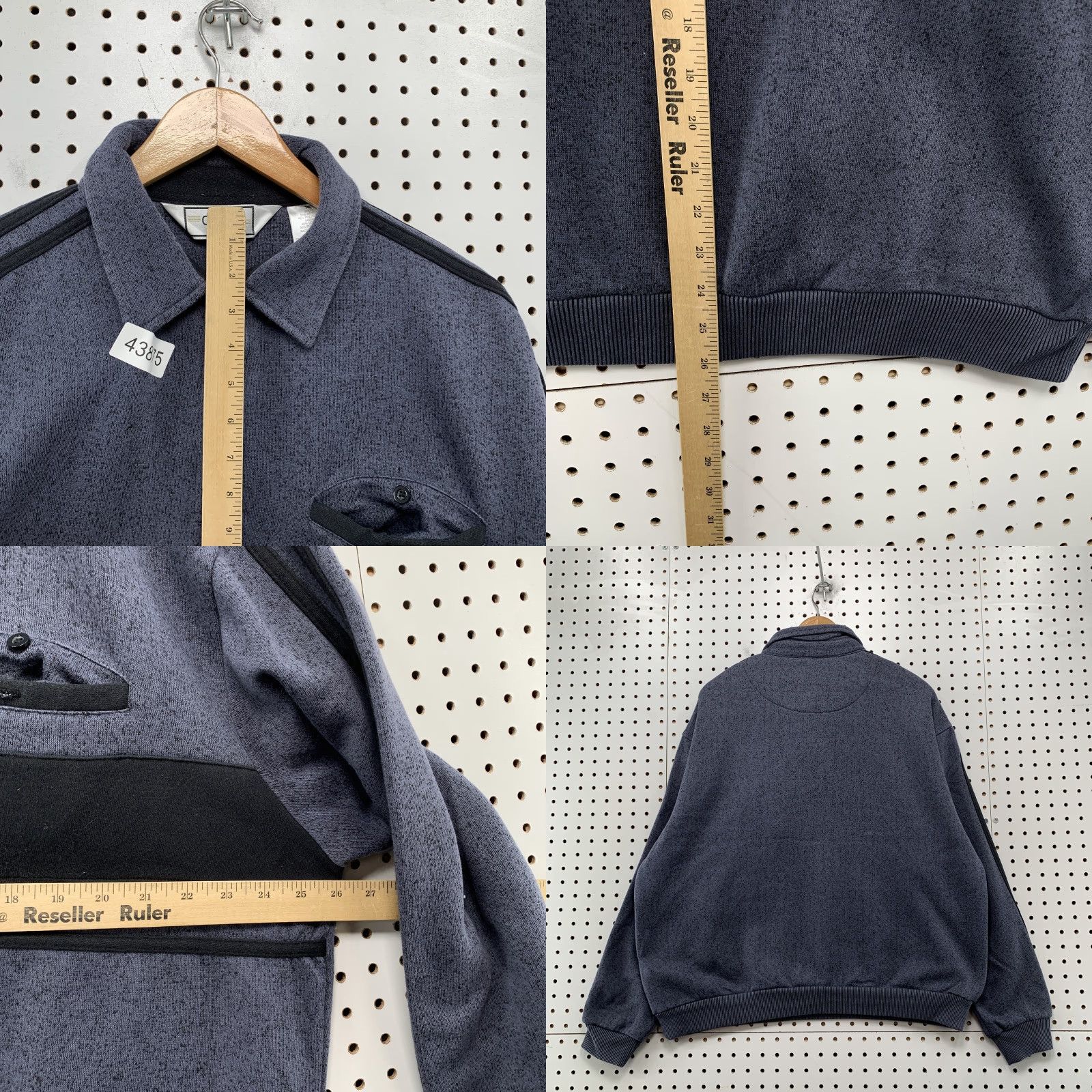 Vintage VINTAGE Classics Parkland Pullover Sweater Mens XL Collared Gray Fleece Size US XL / EU 56 / 4 - 8 Thumbnail