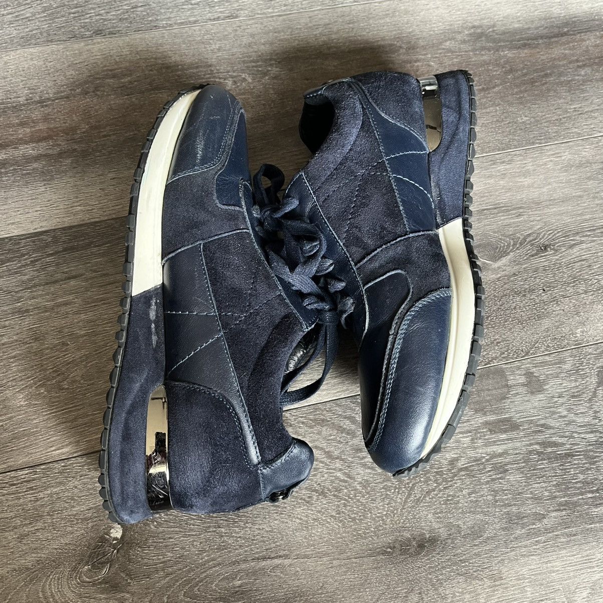 Other Marc Nolan Ash Navy Suede Leather Trainers Runners Shoes Size US 8 / EU 41 - 3 Thumbnail
