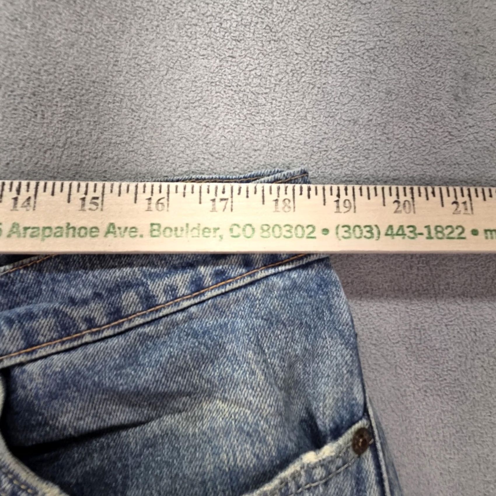 Levi's Levis 511 Jeans Slim Tapered 36x32 Blue Mens Regular Denim Distressed Pocket 501? Size US 36 / EU 52 - 3 Thumbnail