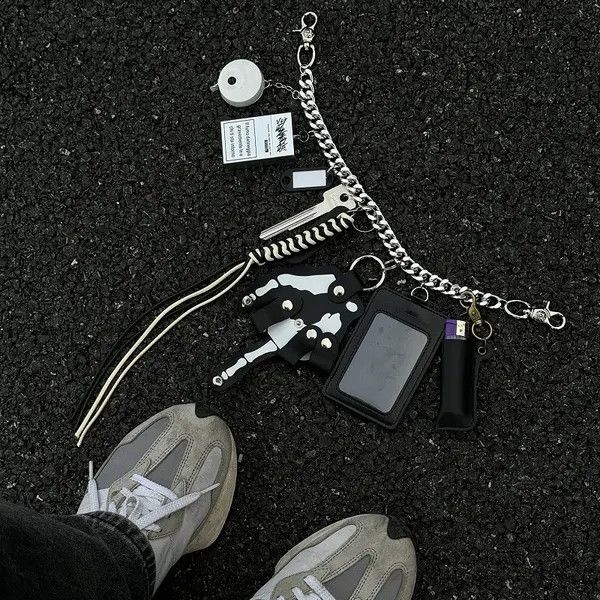 VIBE Punk Waist Pants Chain Wallet Chain Keychain Size ONE SIZE - 6 Thumbnail