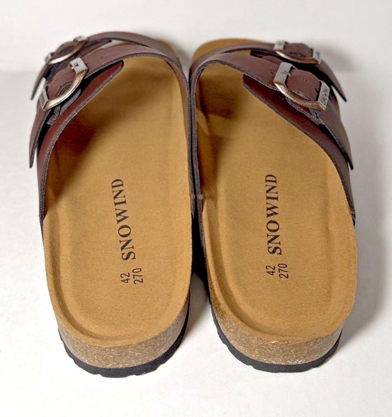 Other SNOWIND Goodsnumber Women's Clogs Shoes Sandals Brown 5889 Size US 11 / IT 41 - 4 Thumbnail