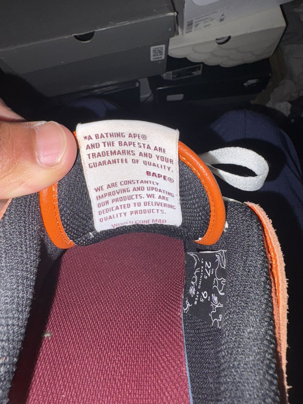 Bape Bape Sk8 Sta #2 M1 Orange Size US 9.5 / EU 42-43 - 10 Thumbnail