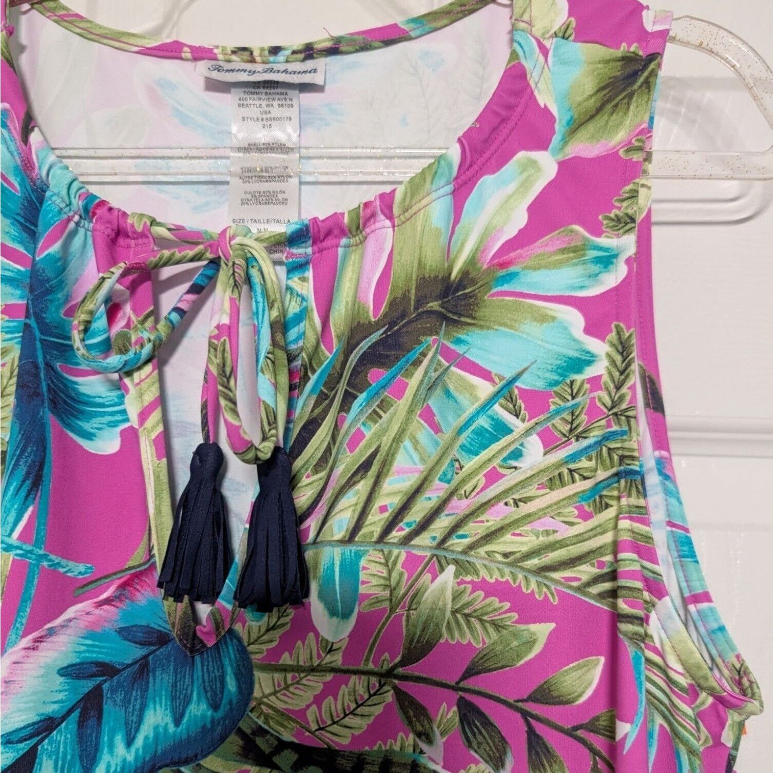 Tommy Bahama Tommy Bahama Tropical Dress Womens Size Medium Pink Tassel Size M / US 6-8 / IT 42-44 - 3 Thumbnail
