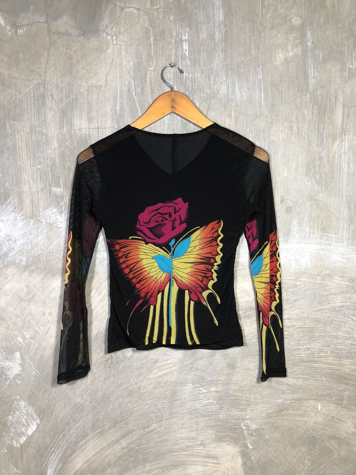 Japanese Brand Y2K Unknown Japanese Butterfly Mesh Size S / US 4 / IT 40 - 8 Thumbnail