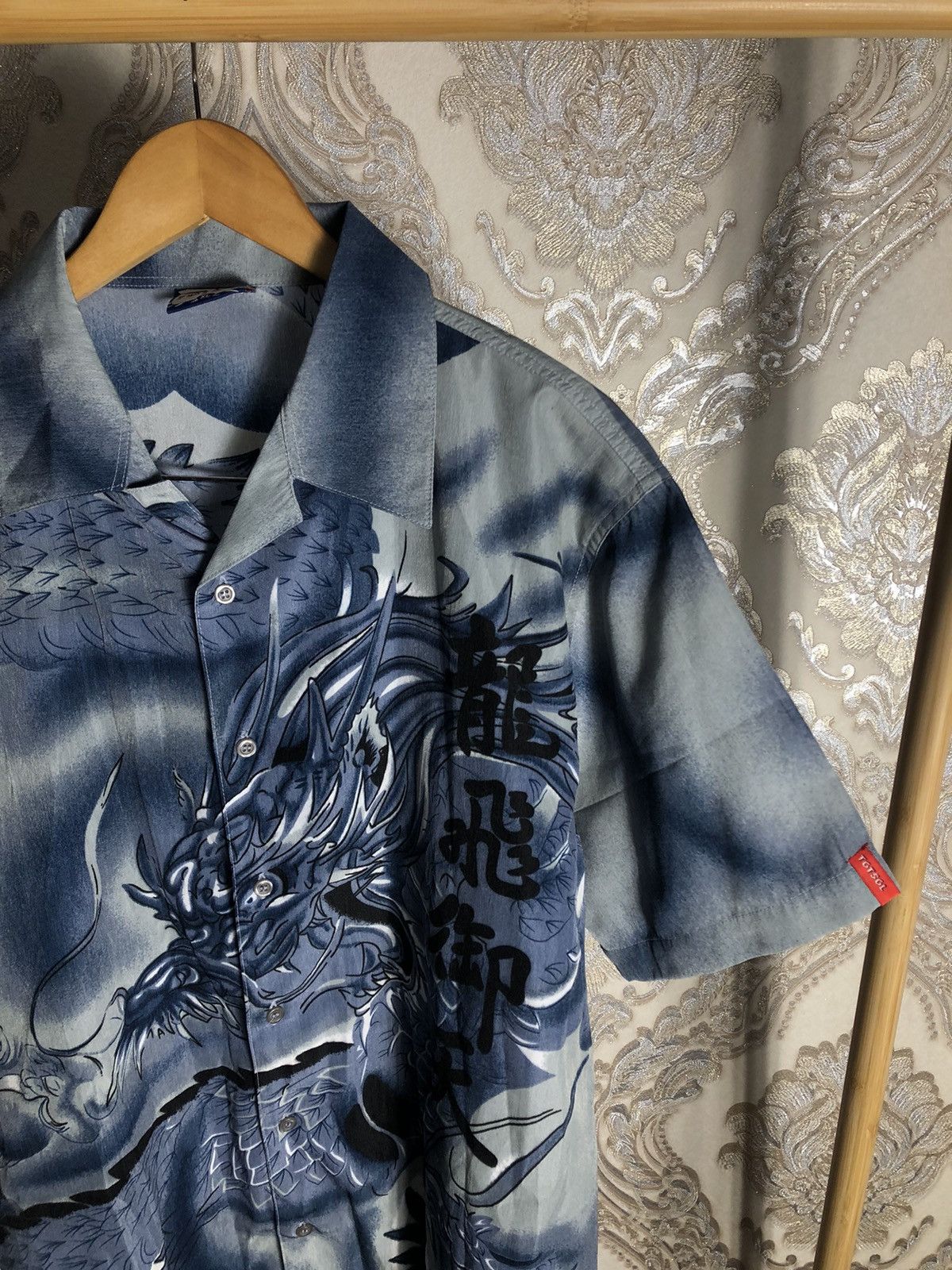 Japanese Brand VINTAGE DRAGONS DESIGNER JAPAN STYLE RETRO HAWAII Y2K 90s Size US XL / EU 56 / 4 - 2 Thumbnail