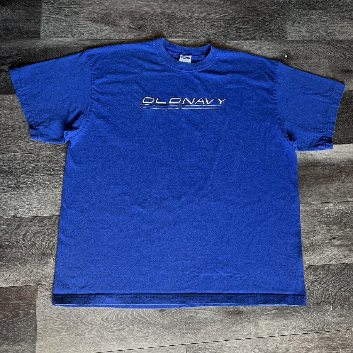 Old Navy Vintage 2000s Old Navy Cyber Y2K Style 3D Spellout Logo Tee Size US XL / EU 56 / 4 - 2 Thumbnail