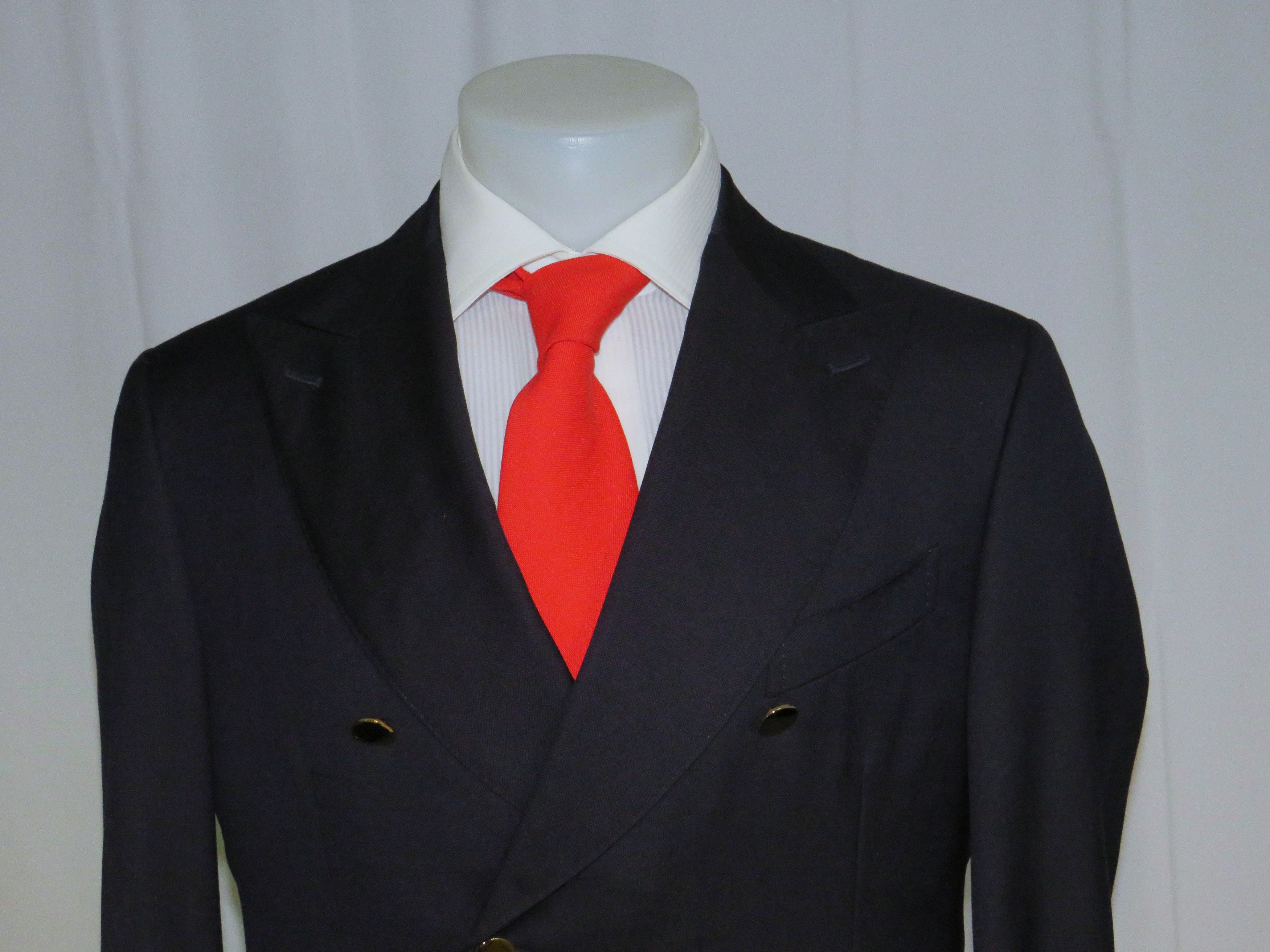 Other Alex Hitz Navy Gold Button Double Breasted Blazer 40S Size 40S - 2 Thumbnail