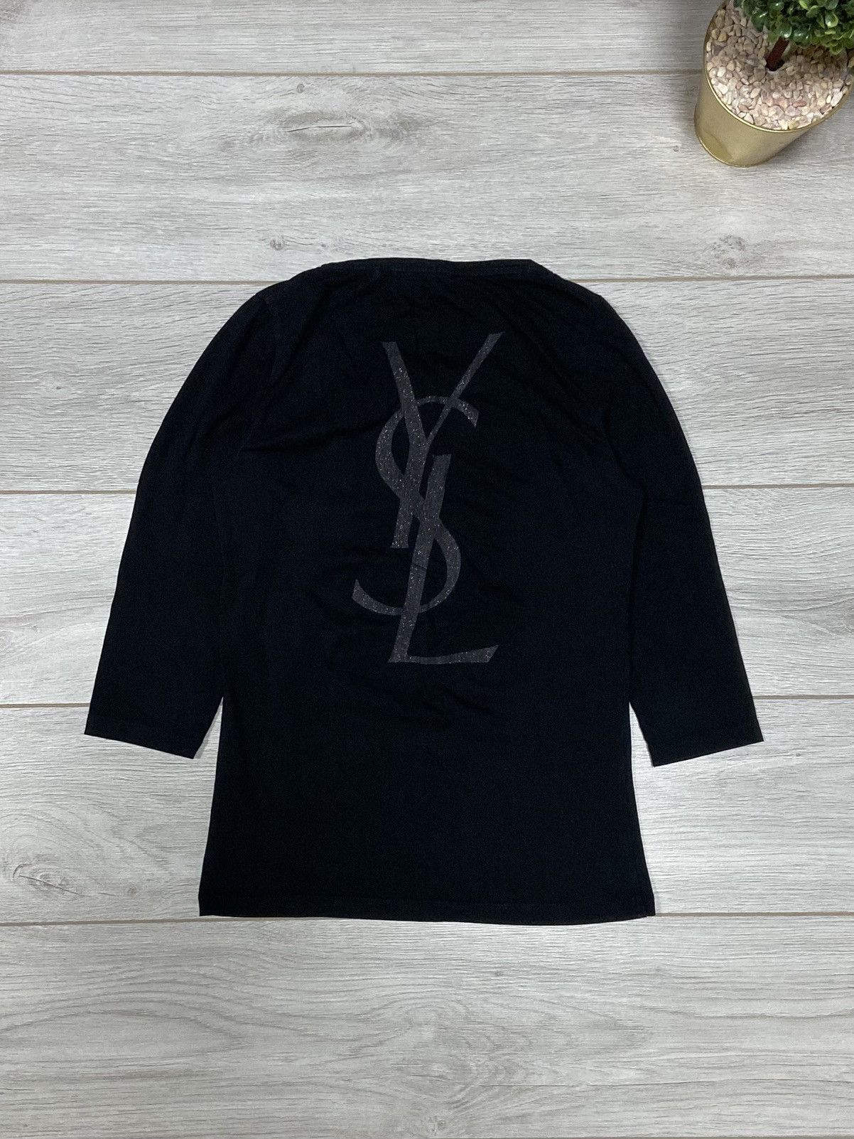 Yves Saint Laurent Yves Saint Laurent black opium big logo YSL vintage long Size M / US 6-8 / IT 42-44 - 1 Thumbnail