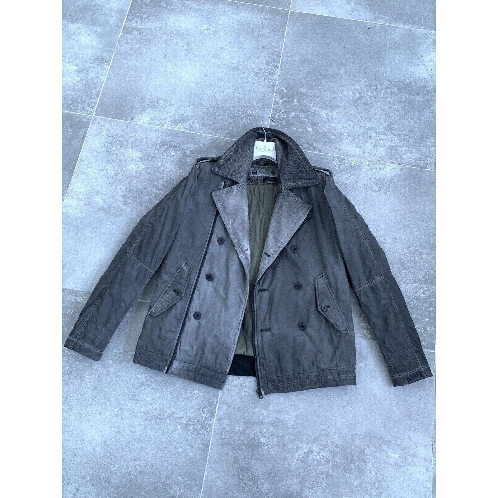 Diesel Mens DIESEL Garment DYED Pea Coat Corduroy Jacket L EU 50 52 Size US L / EU 52-54 / 3 - 1 Thumbnail