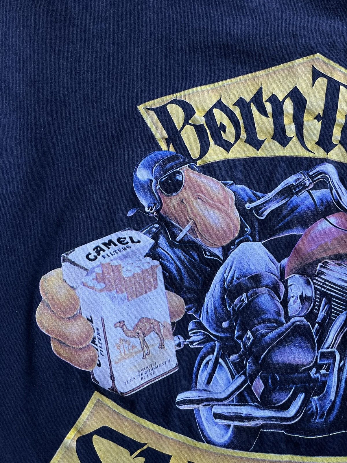 Camel Vintage 1987 Camel “Born to Be Smooth” Back Graphic Tee Size US L / EU 52-54 / 3 - 3 Thumbnail