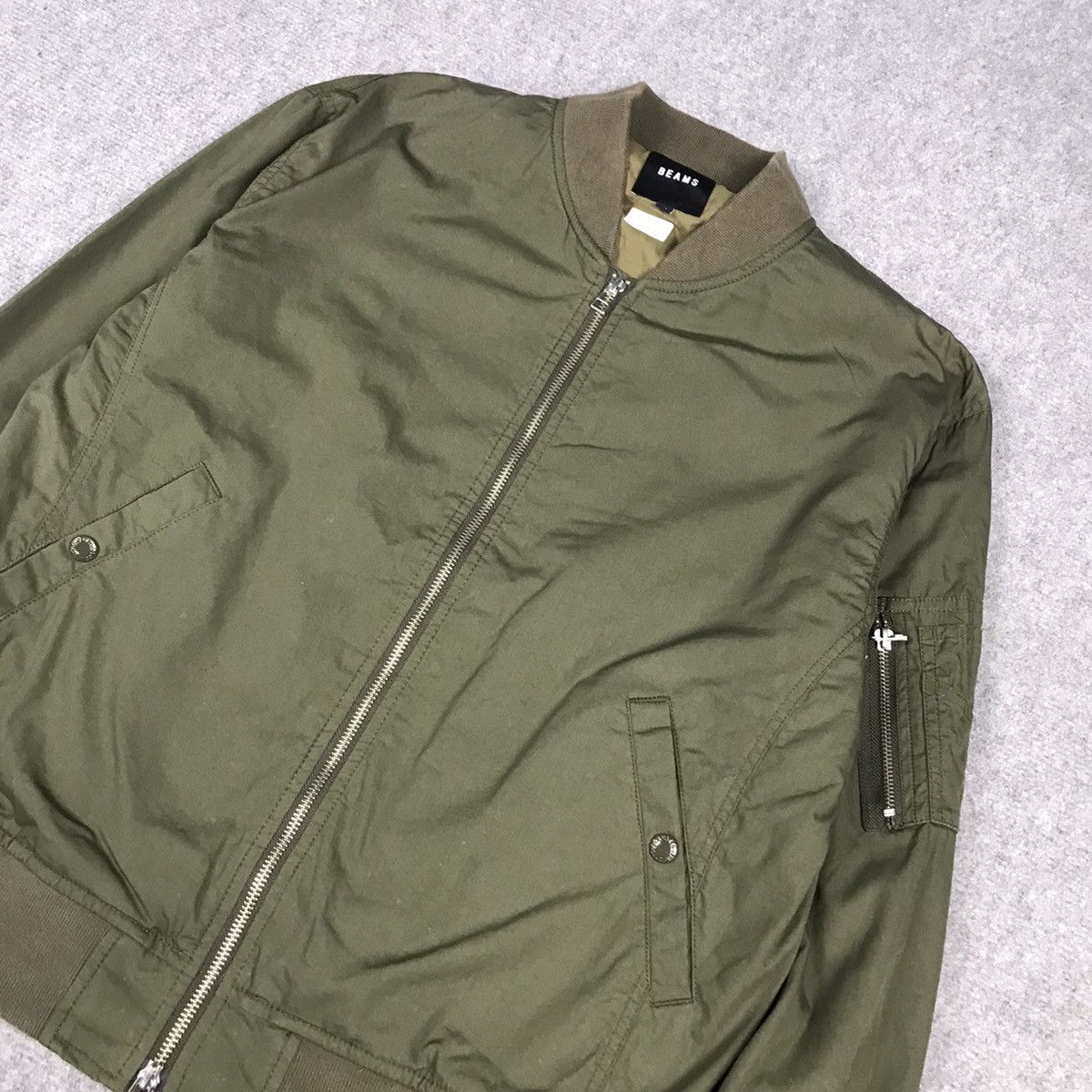 Beams Plus × Japanese Brand BEAMS BOMBER MILITARY STYLE JAPAN JACKET Size US M / EU 48-50 / 2 - 3 Thumbnail