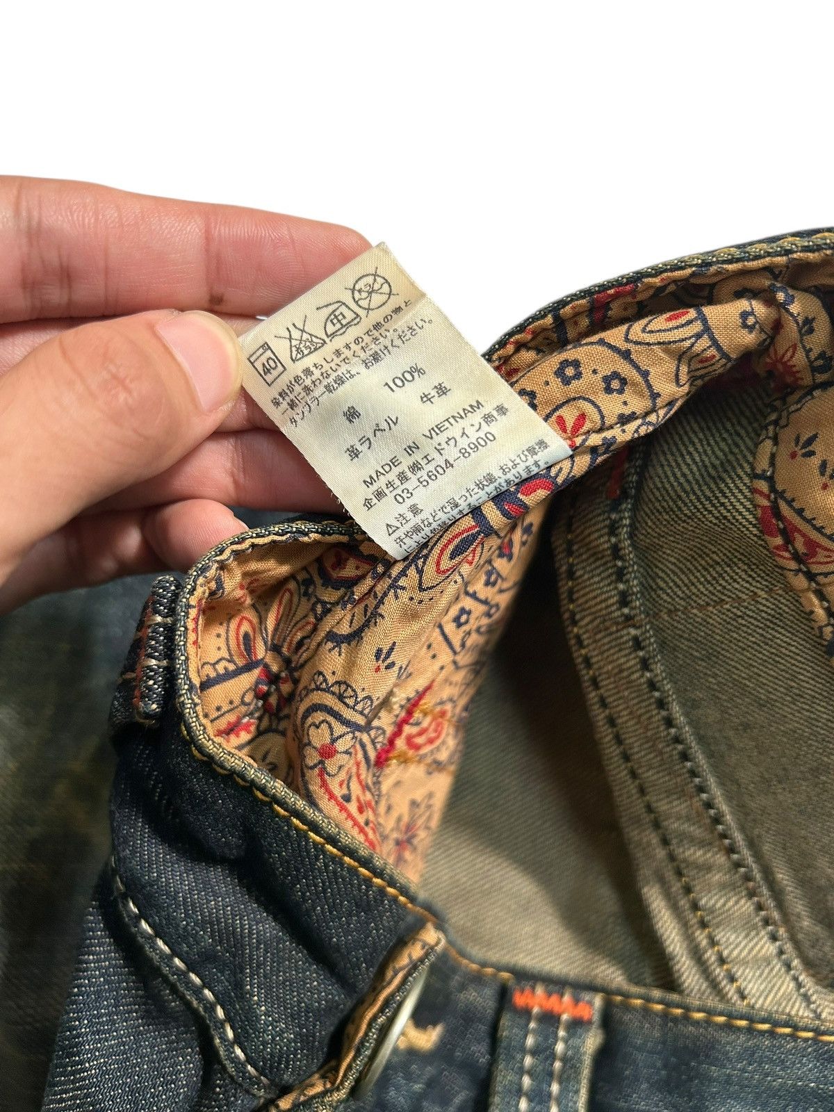 Japanese Brand × Kapital × Vintage VINTAGE EDWIN RUSTY MUDWASH PUNK GRUNGE STYLE DENIM JEANS Size US 30 / EU 46 - 10 Thumbnail