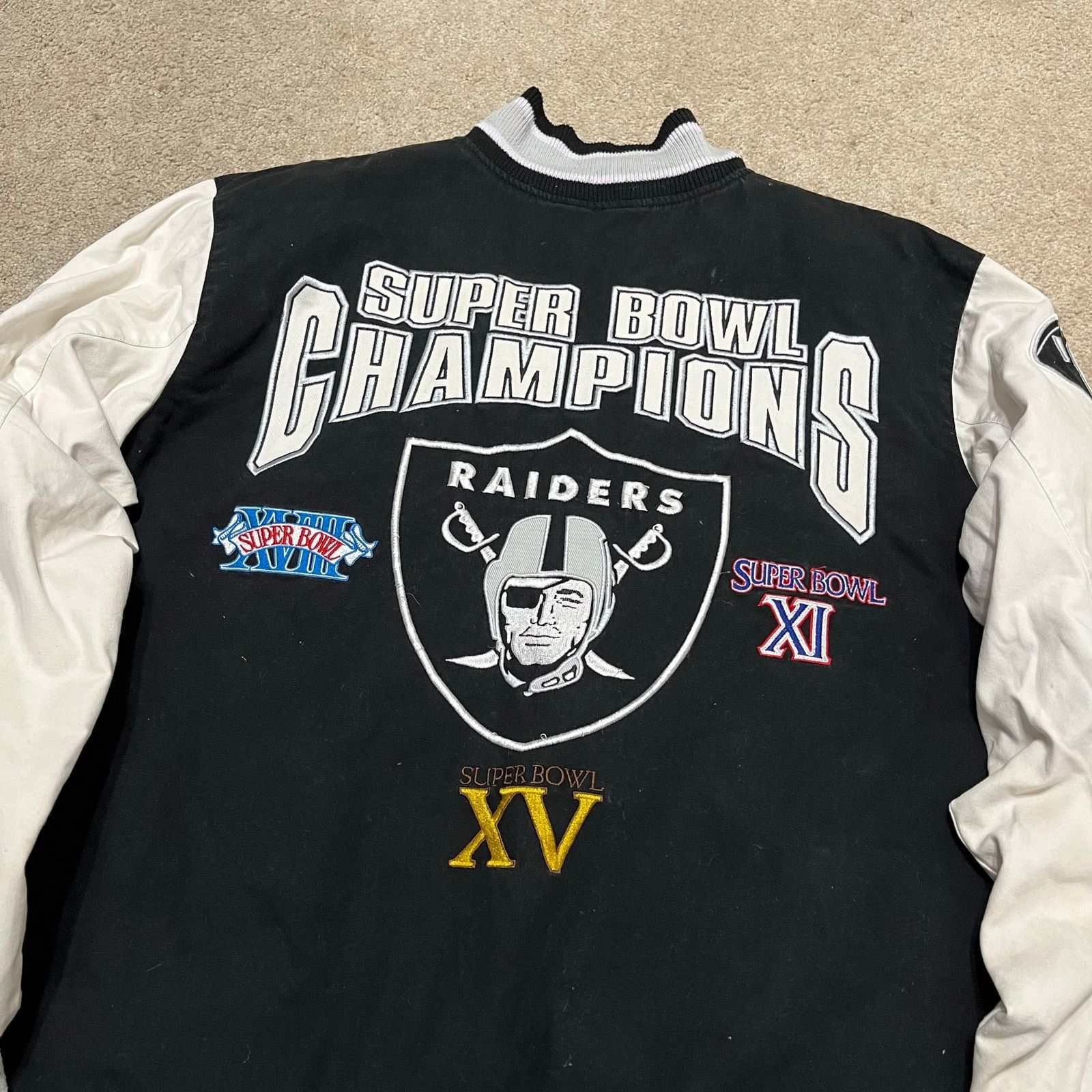 NFL Vintage NFL Raiders Super Bowl Champions Varsity Jacket XXL Size US XXL / EU 58 / 5 - 3 Thumbnail