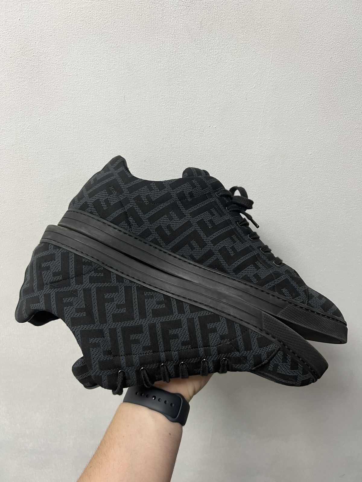 Fendi Fendi Monogram Lot Top Sneakers Size US 12 / EU 45 - 4 Thumbnail