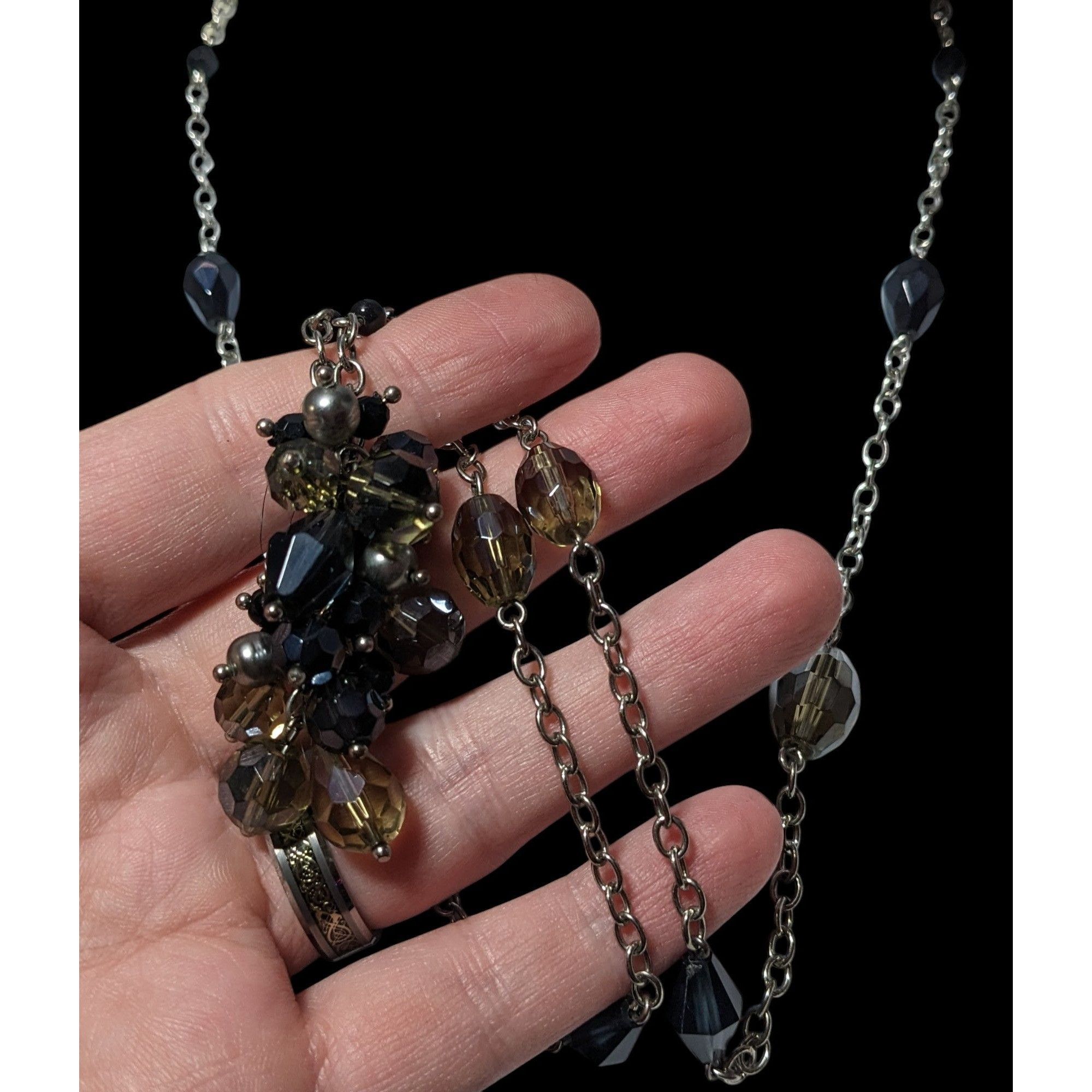 Other Lia Sophia Glass Beaded Cluster Station Necklace Size ONE SIZE - 4 Thumbnail