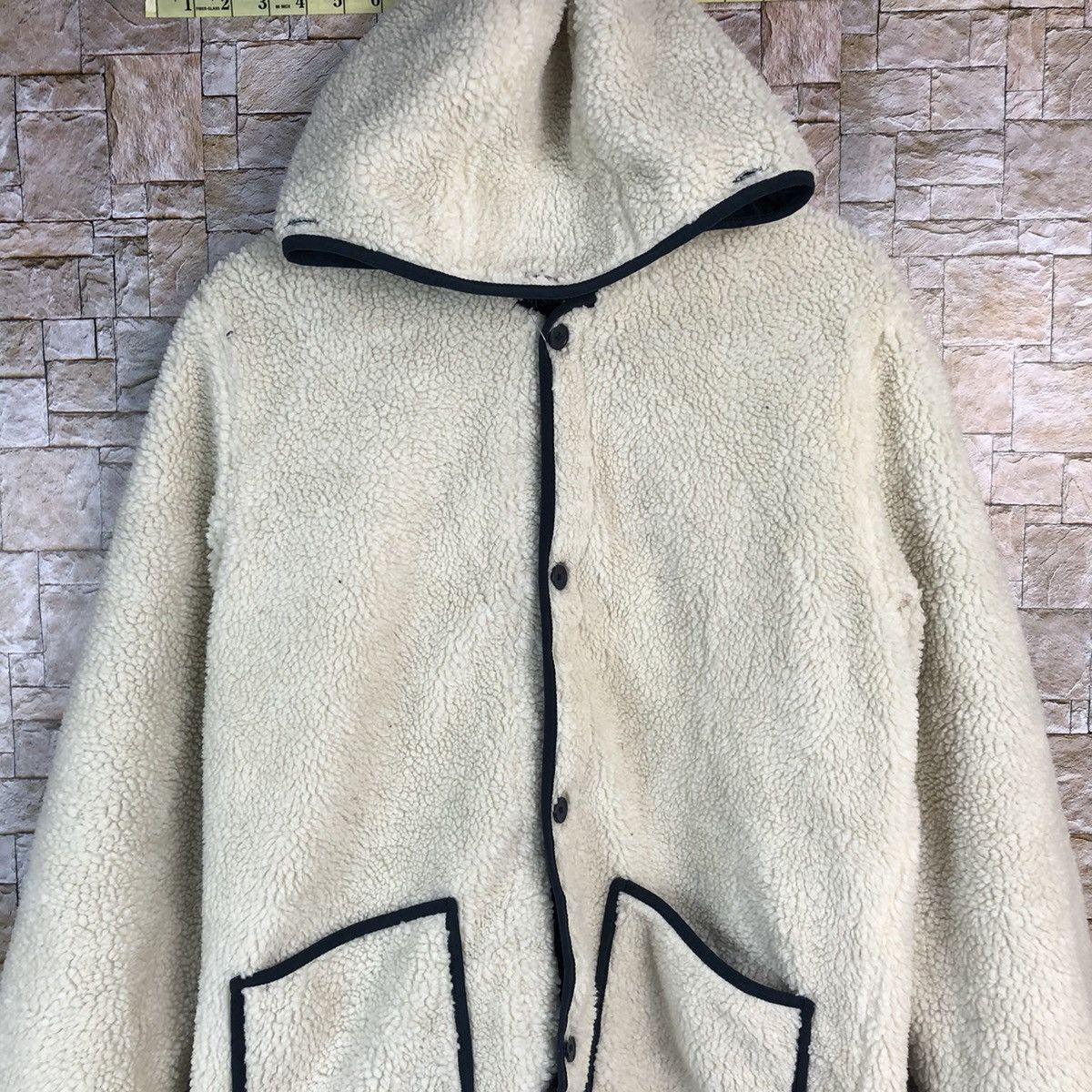 Levi's Levis vintage fleece White jacket cardigan Hoodie #A784 Size US S / EU 44-46 / 1 - 5 Thumbnail