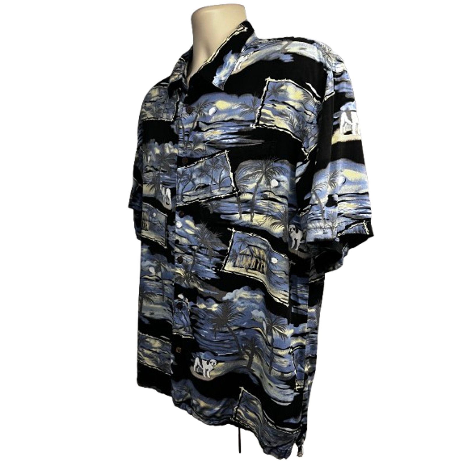 Big Dogs Big Dogs Hawaiian Tiki Button Up Camp Shirt Large Pocket Size US L / EU 52-54 / 3 - 3 Thumbnail
