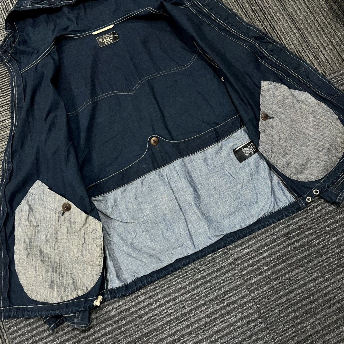 RRL Ralph Lauren RRL Indigo Pullover Hooded Jacket Size US M / EU 48-50 / 2 - 7 Thumbnail