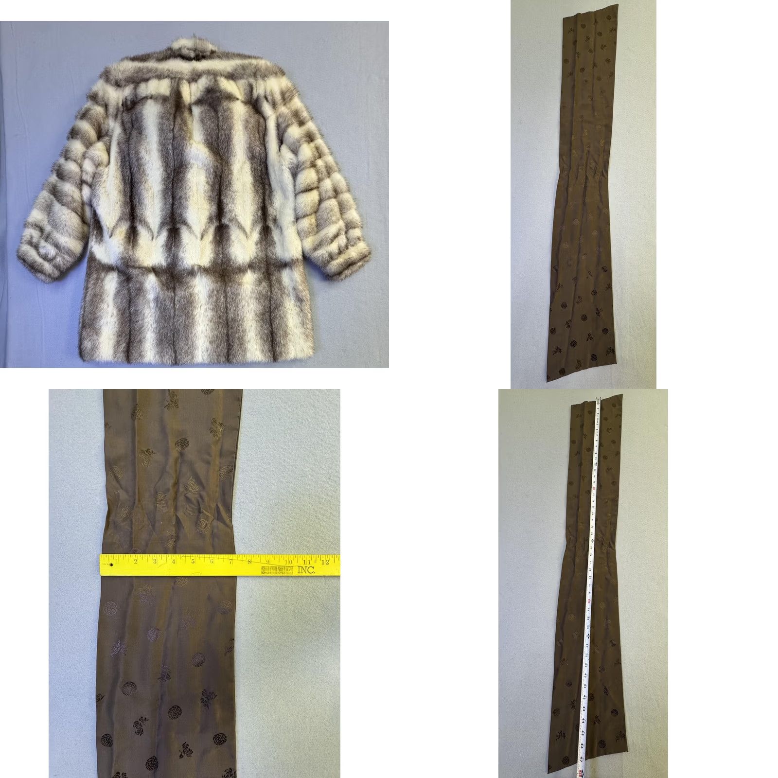 Vintage VINTAGE Ben-Ric Overcoat Womens Large Gray Striped Lined Size L / US 10 / IT 46 - 9 Thumbnail