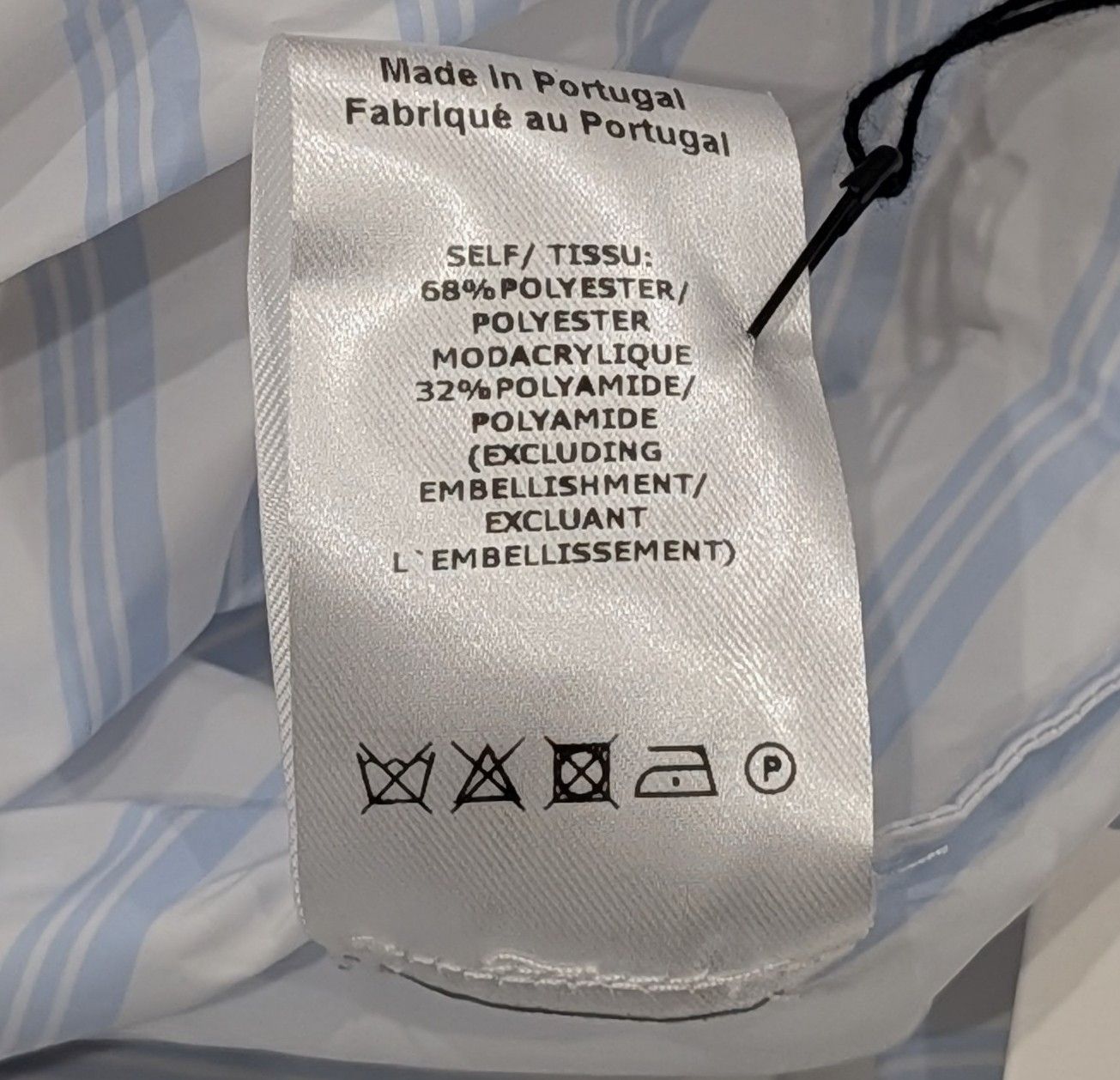 Simone Rocha SIMONE ROCHA Multi Stripe LS Sport Shirt White/Blue Medium Size US M / EU 48-50 / 2 - 7 Thumbnail