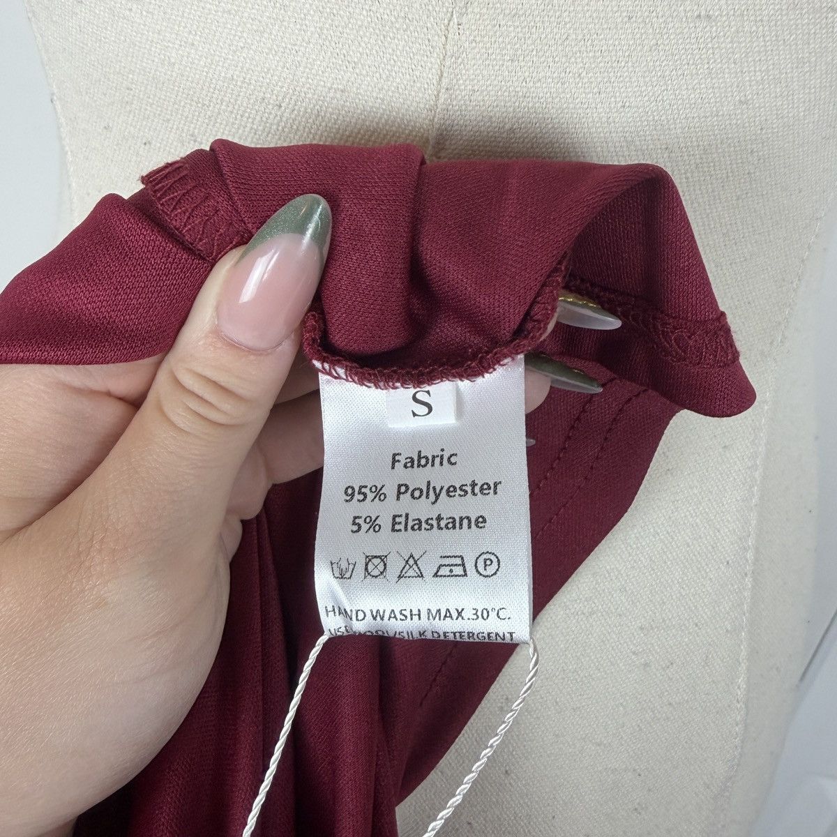 Other GLNEGE burgundy backless maxi prom dress Size S / US 4 / IT 40 - 7 Thumbnail