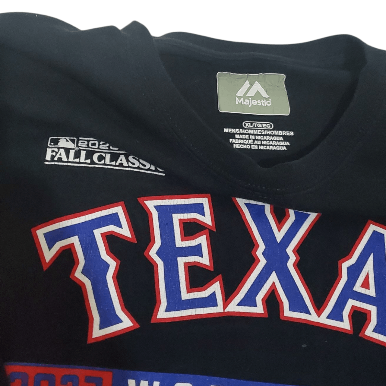 MLB 2023 Texas Rangers Script Championship T-Shirt Size US XL / EU 56 / 4 - 3 Thumbnail