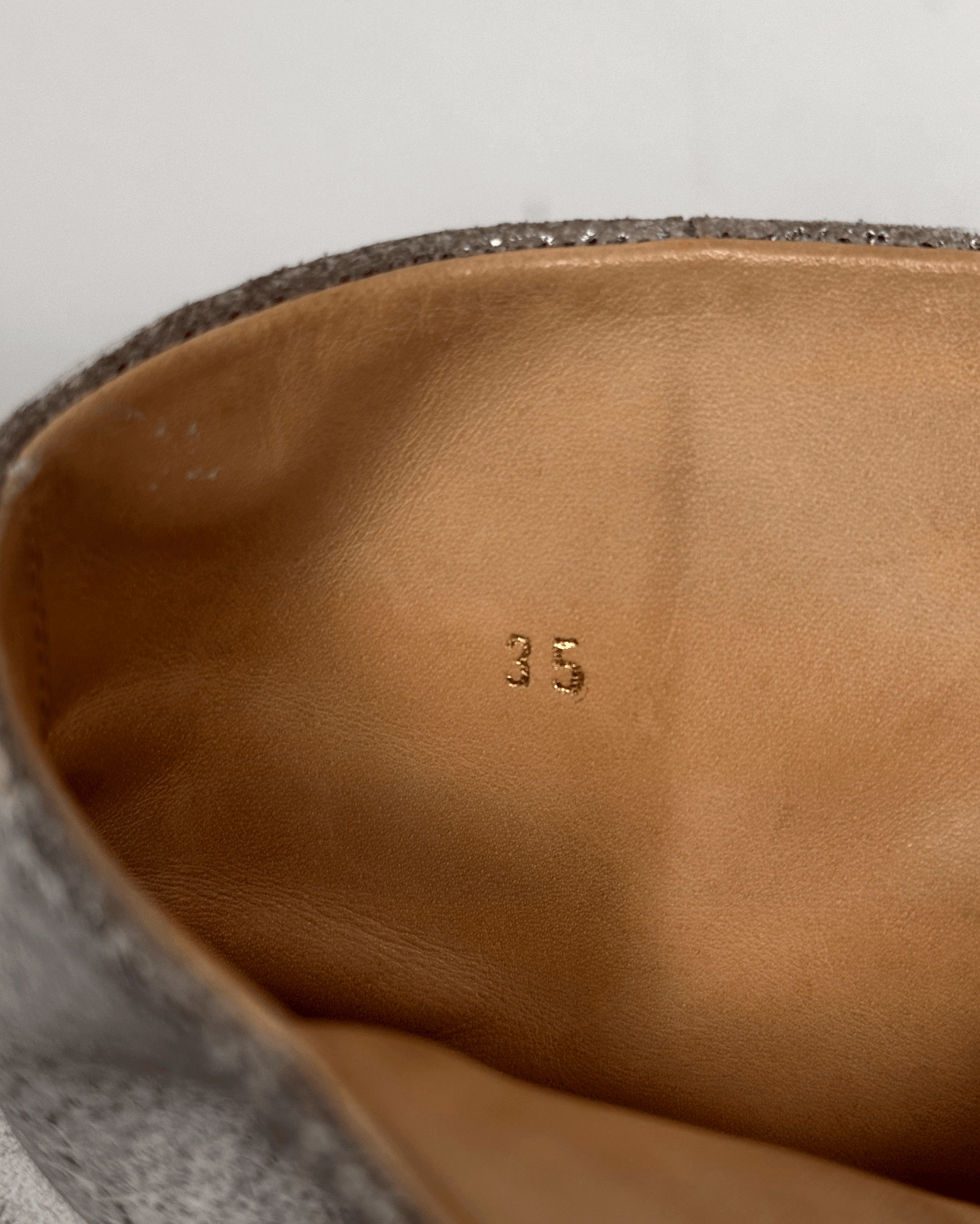 Maison Margiela Maison Margiela White Concrete Painted Boots Size US 5 / EU 37 - 11 Thumbnail