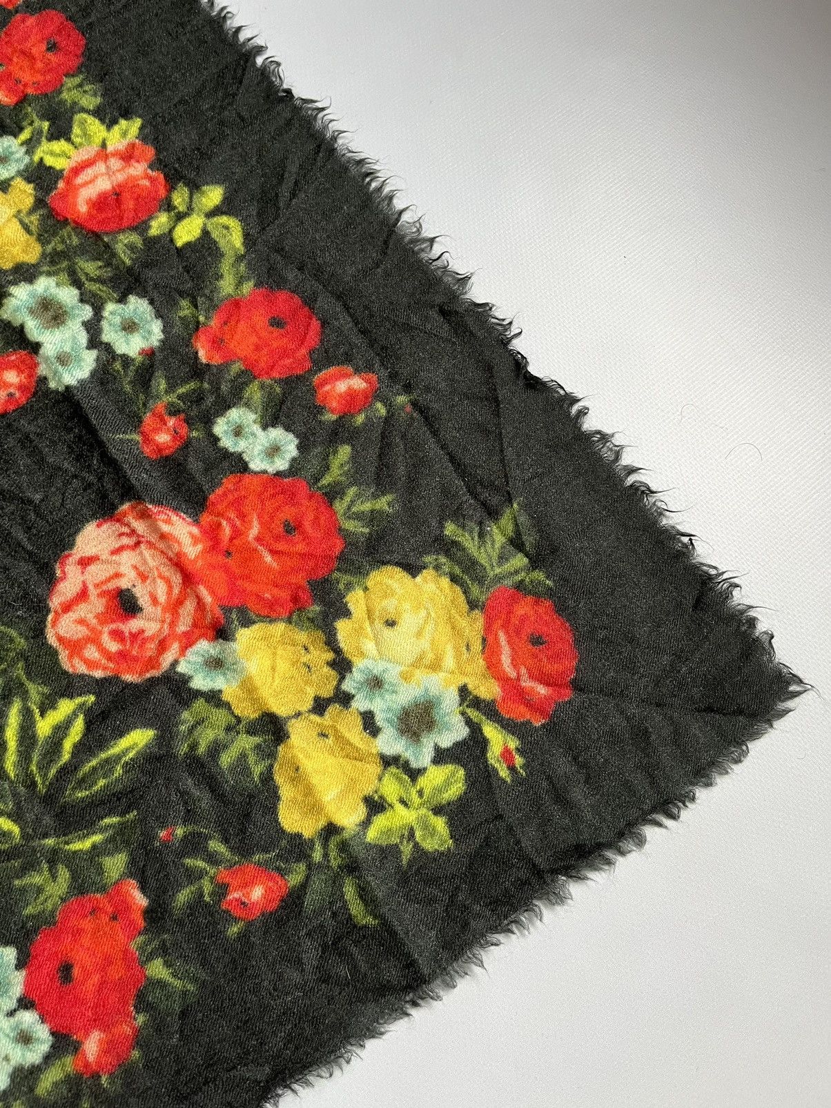 Other Toast Multicolor Floral Mohair Wool Cashmere Scarf Shawl Size ONE SIZE - 3 Thumbnail