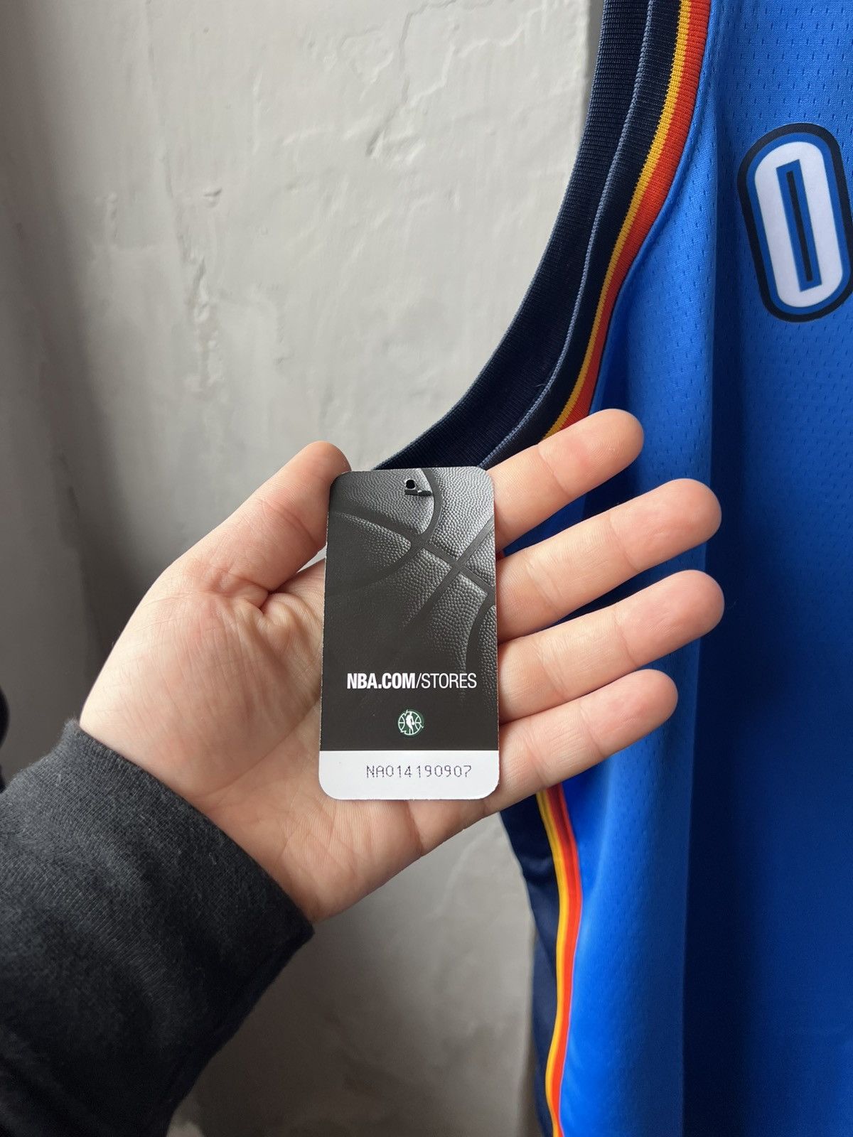 Nike NWT 2017 NBA OKLAHOMA CITY THUNDER NIKE BASKETBALL JERSEY Size US XXL / EU 58 / 5 - 8 Thumbnail