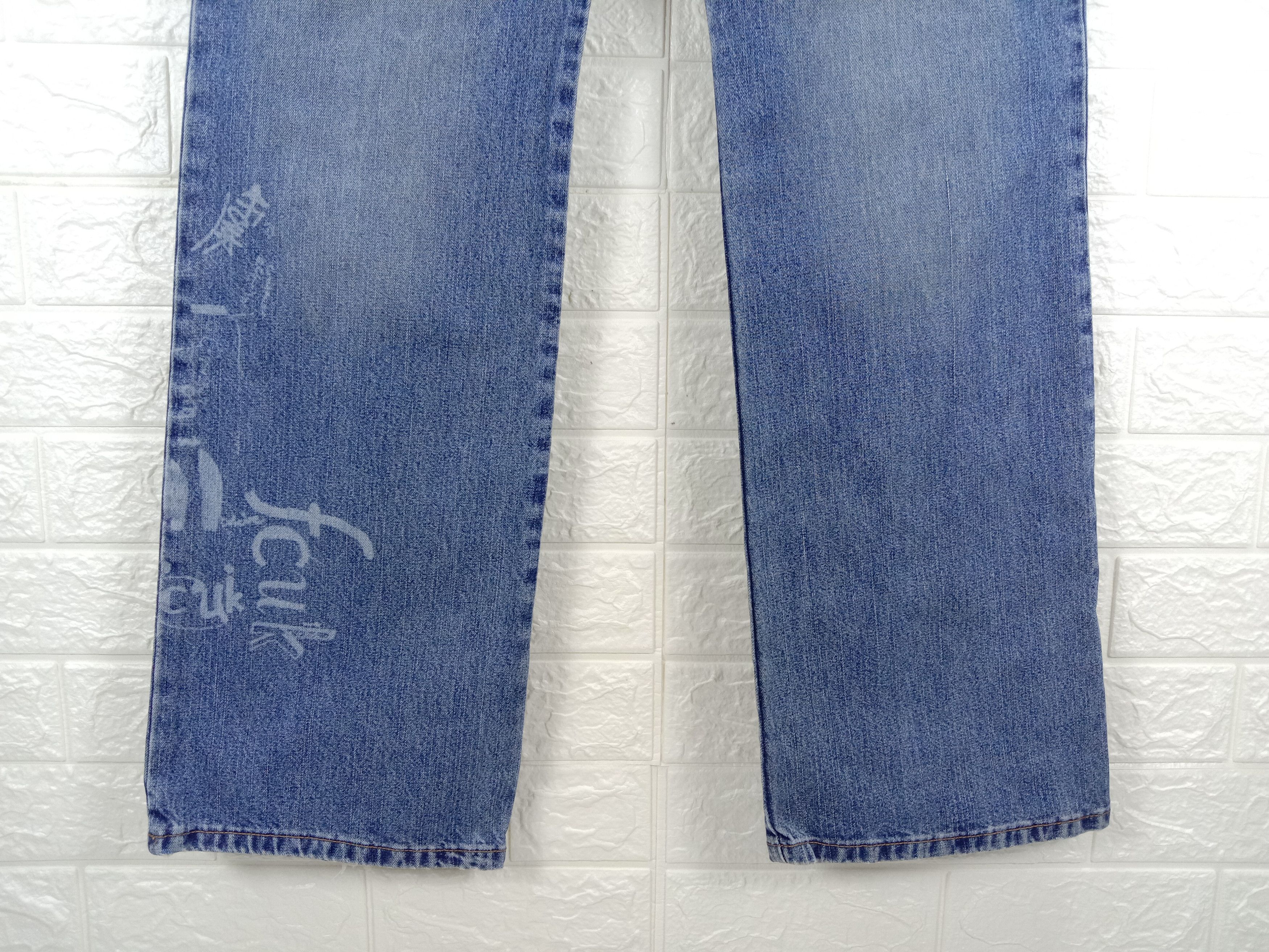 FCUK Vintage Fcuk Artwork Flare Jeans Bell Bottom Denim Size 31" - 4 Thumbnail
