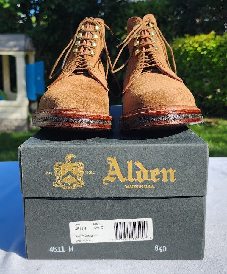 Alden Alden 4511H Suede Boot 8.5D | Worn Once w/ Original Box Size US 8.5 / EU 41-42 - 6 Thumbnail