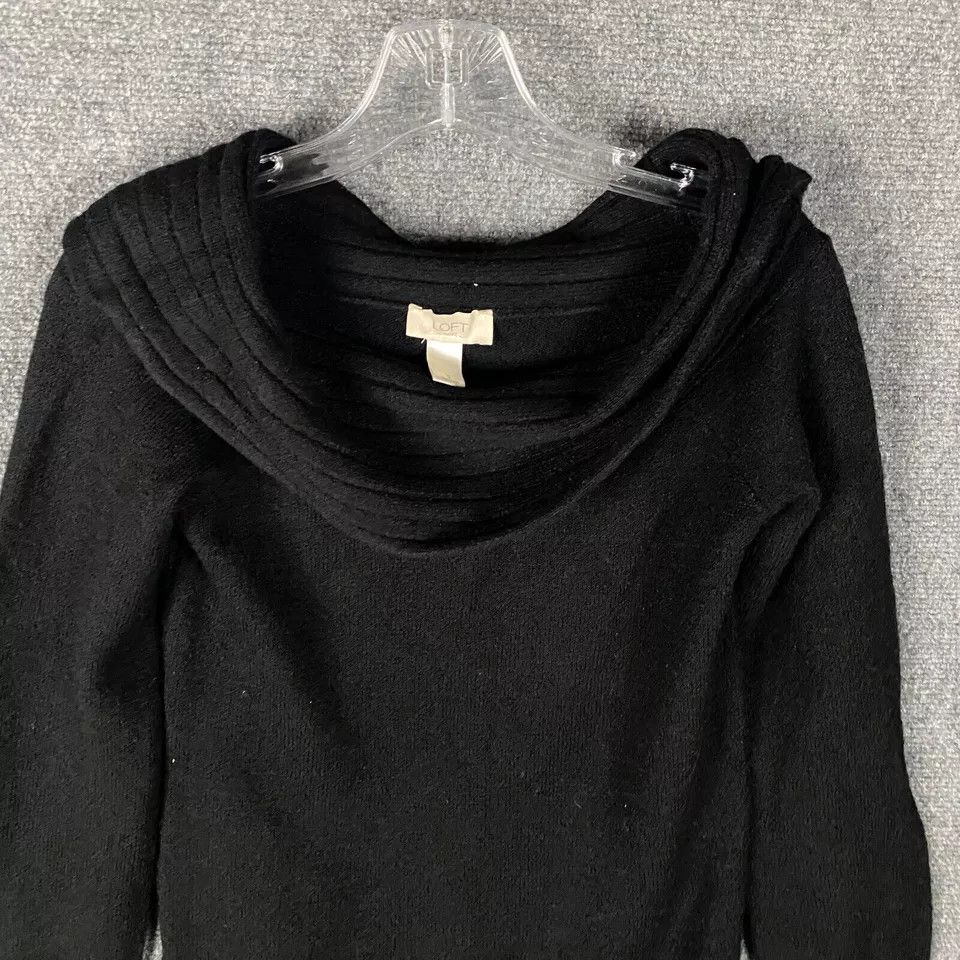Loft Loft Sweater Women's Small Knit Black Acrylic Blend Adults S Size S / US 4 / IT 40 - 2 Thumbnail
